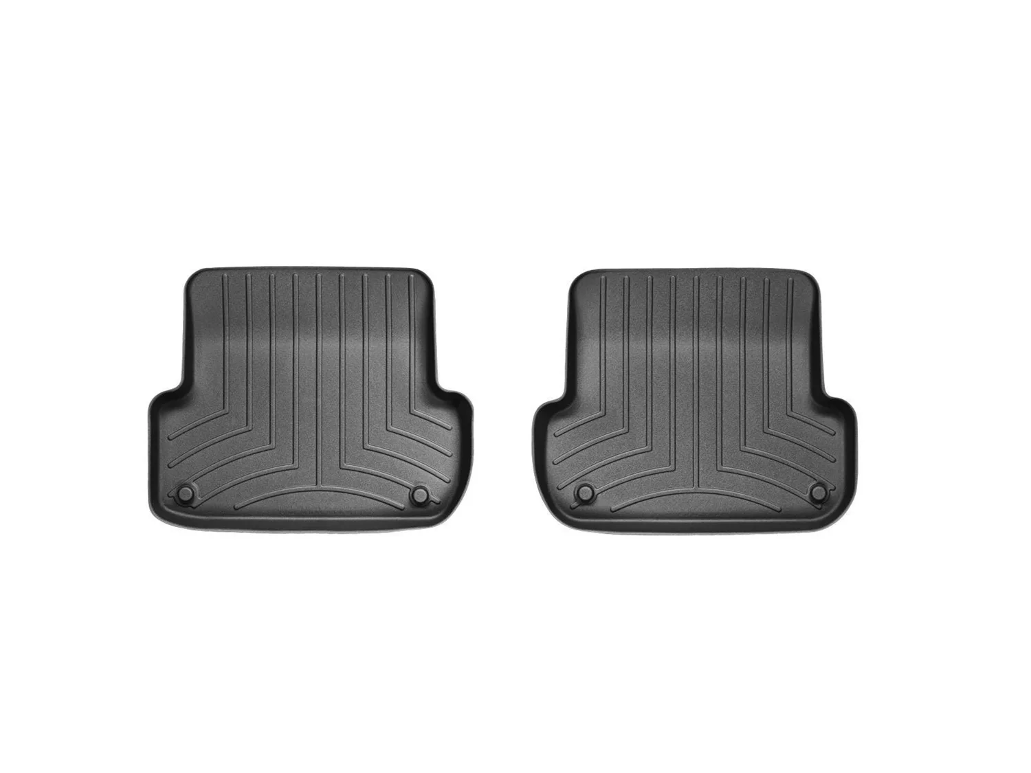 WeatherTech FloorLiner™ DigitalFit®; Black; Rear; 2 Pieces;
