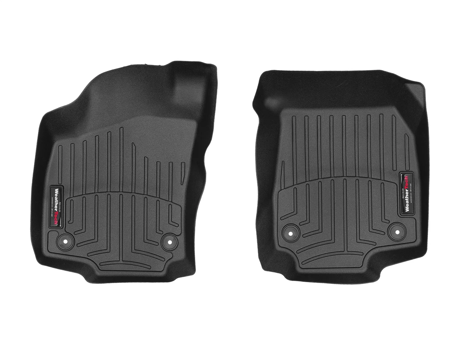 WeatherTech FloorLiner™ DigitalFit®; Black; Front;