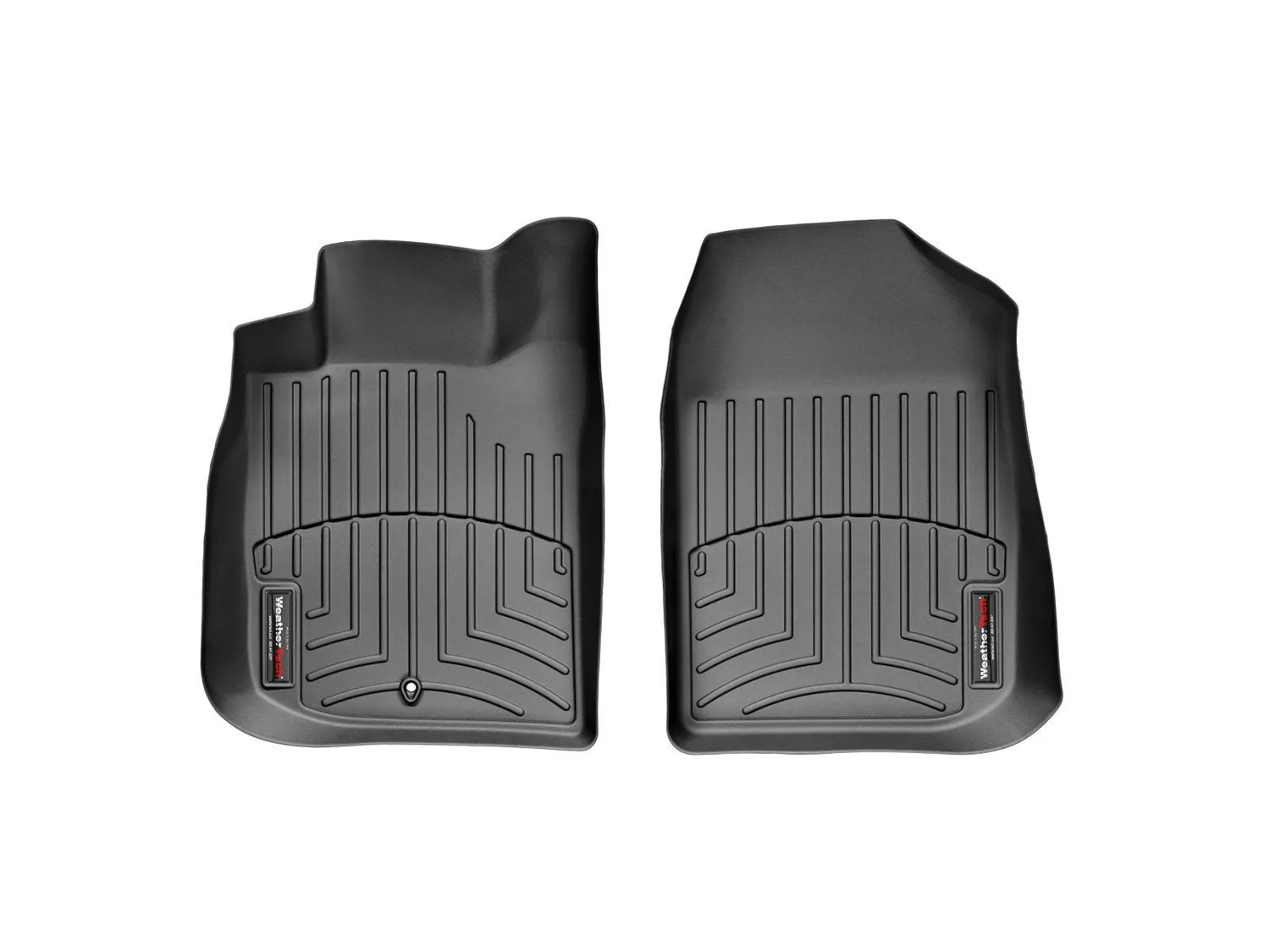 WeatherTech FloorLiner™ DigitalFit®; Black; Front;