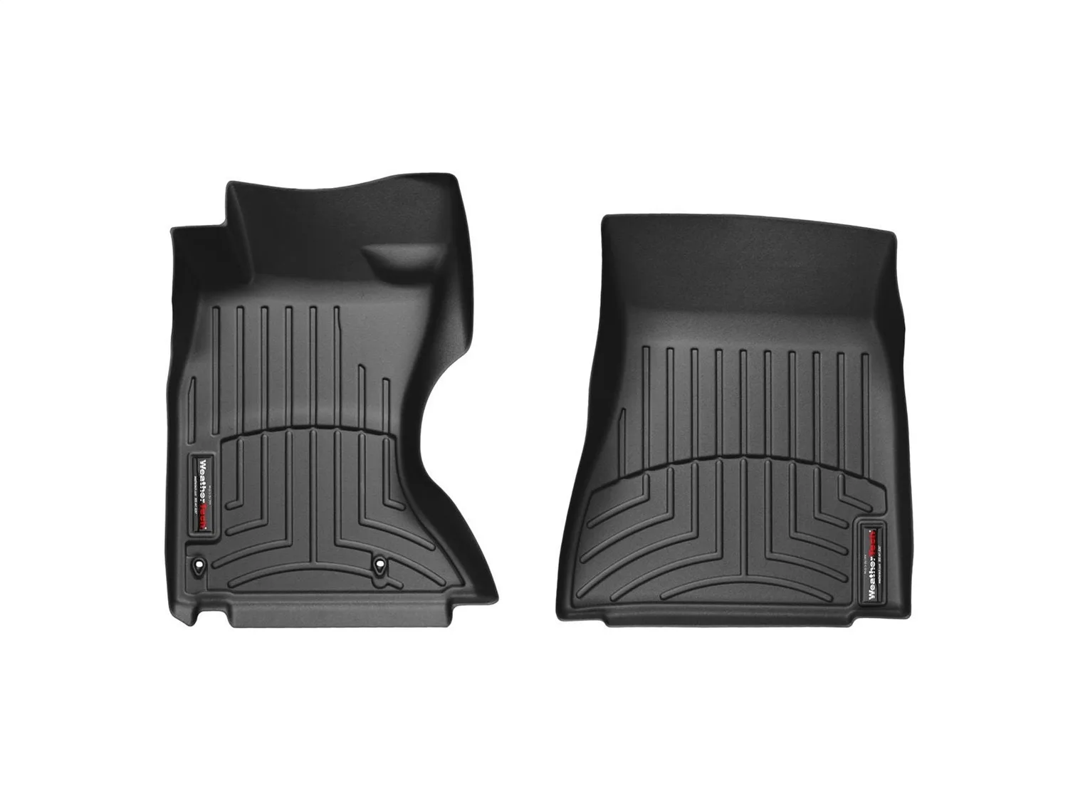 WeatherTech FloorLiner™ DigitalFit®; Black; Front;