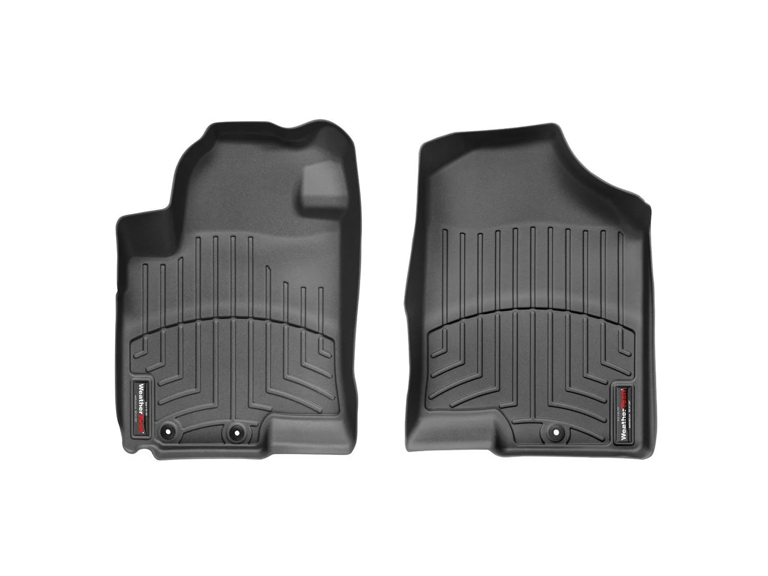WeatherTech FloorLiner™ DigitalFit®; Black; Front;