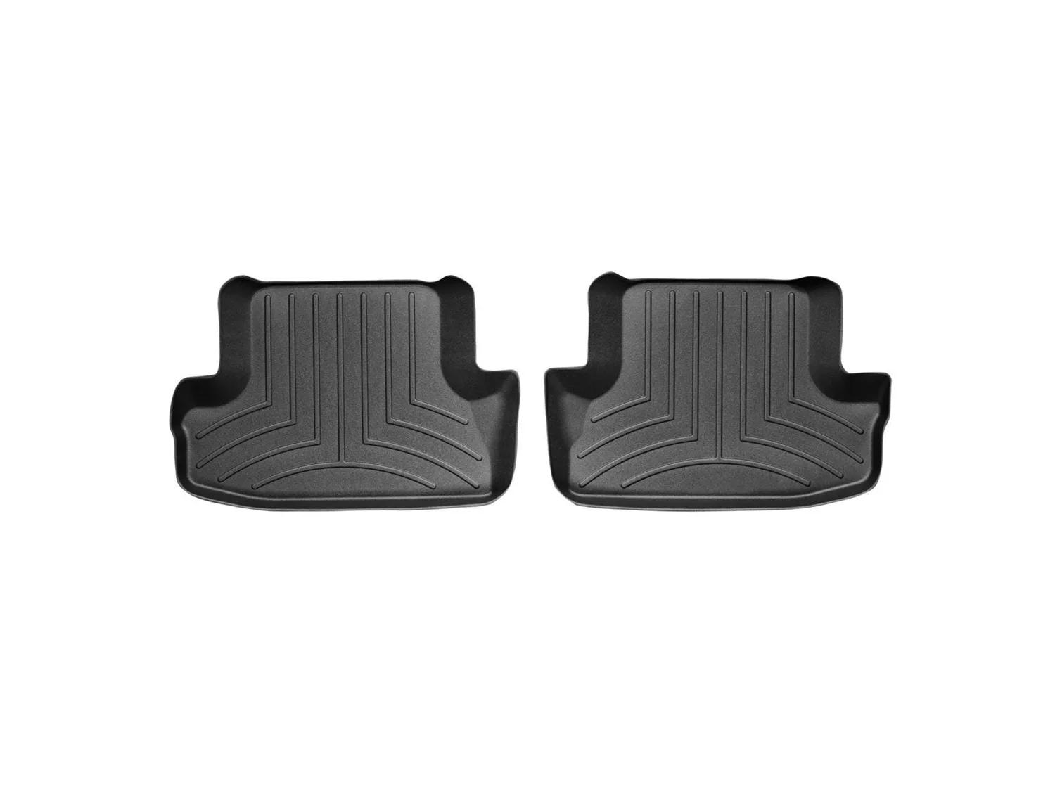 WeatherTech FloorLiner™ DigitalFit®; Black; Rear; 2 Pieces;