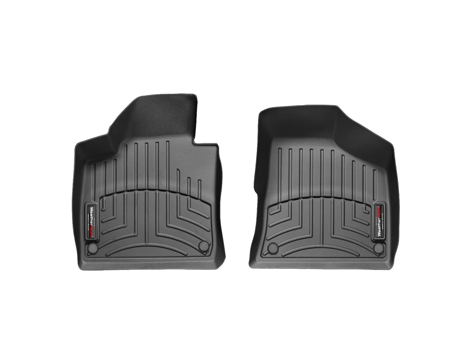 WeatherTech FloorLiner™ DigitalFit®; Black; Front;