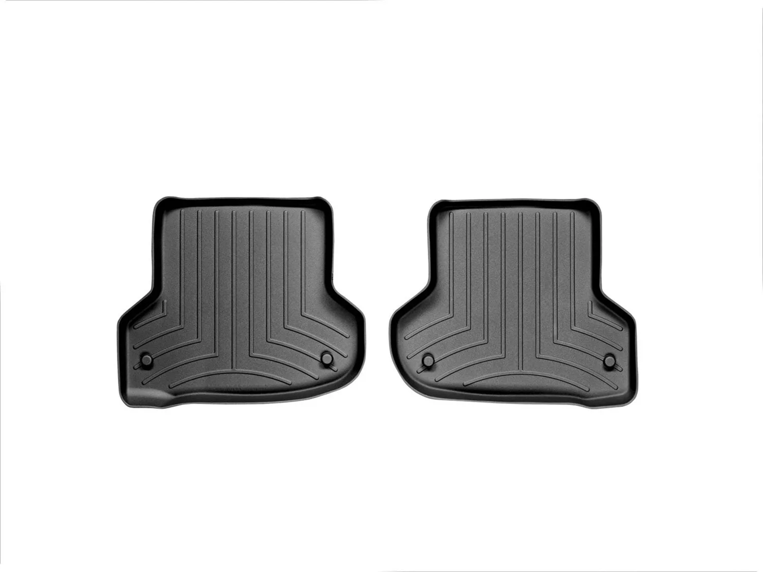 WeatherTech FloorLiner™ DigitalFit®; Black; Rear; 2 Pieces;