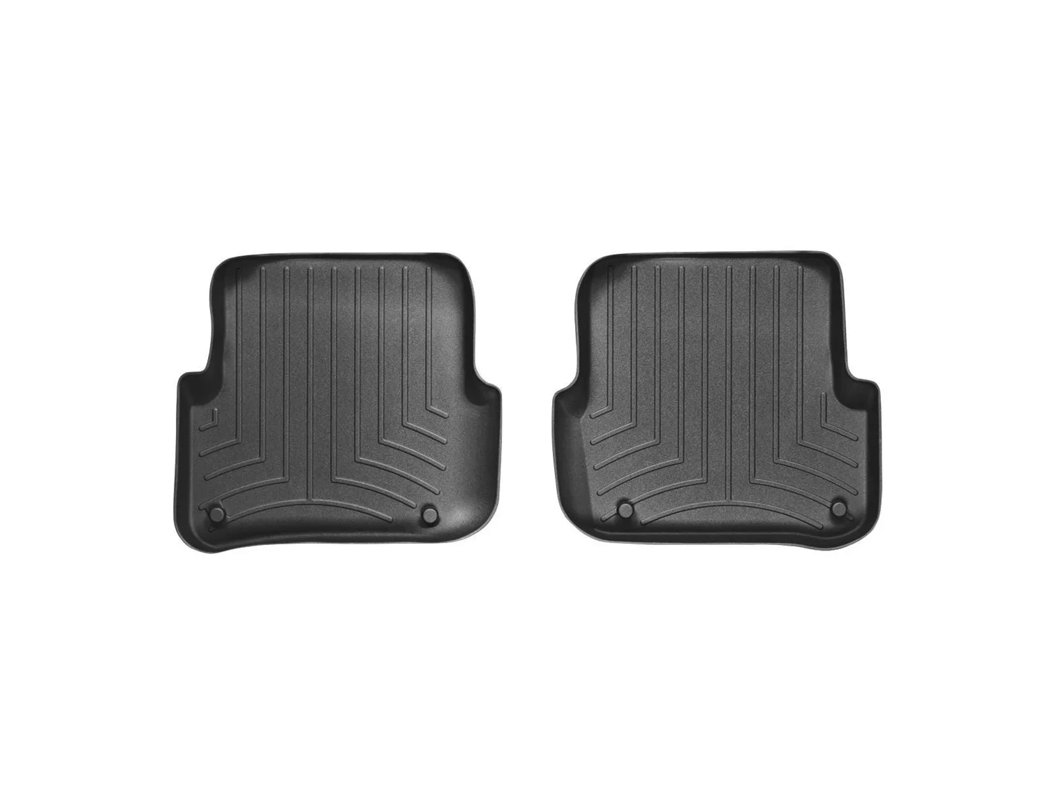 WeatherTech FloorLiner™ DigitalFit®; Black; Rear; 2 Pieces;