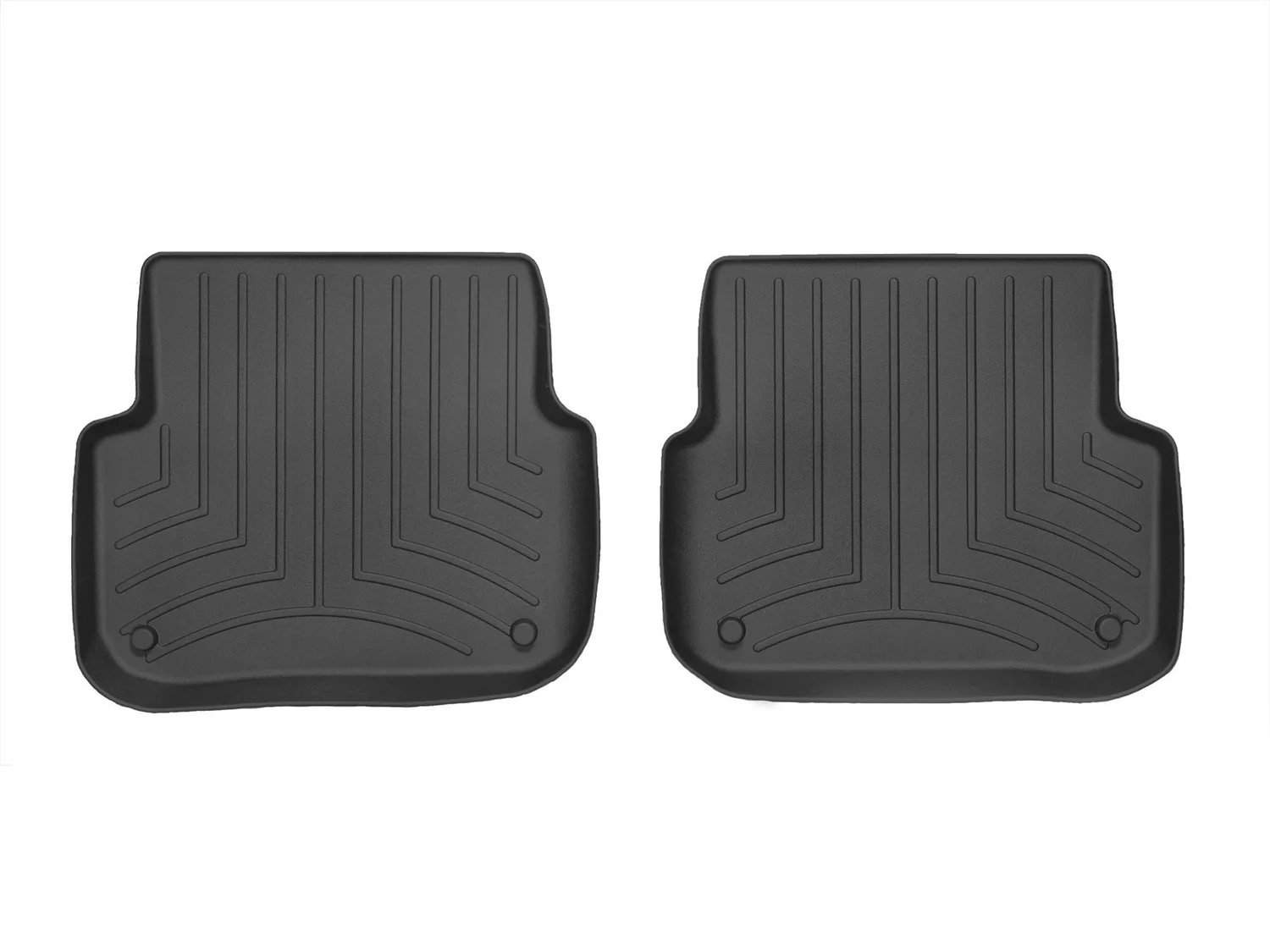 WeatherTech FloorLiner™ DigitalFit®; Black; Rear; 2 Pieces;