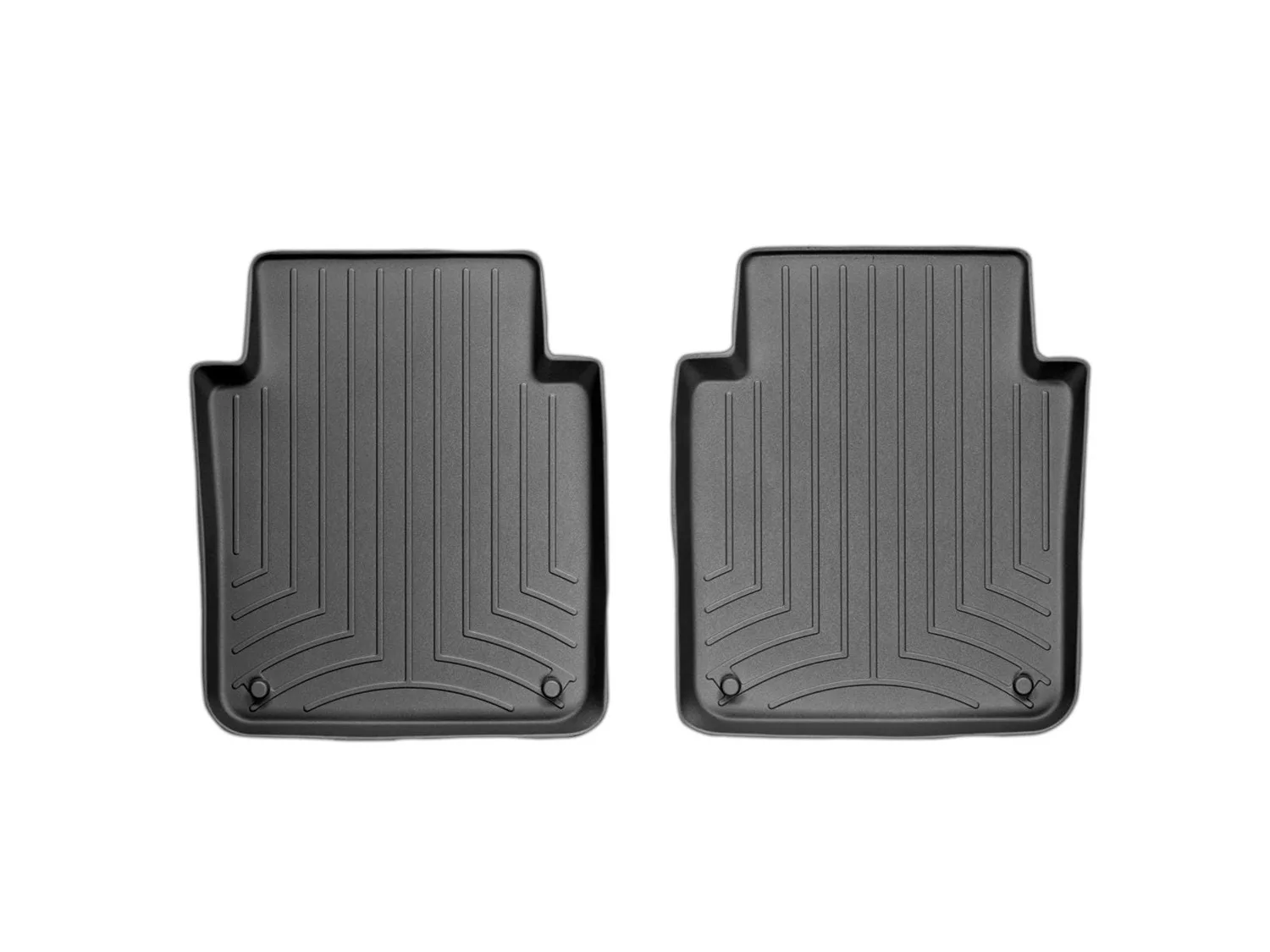 WeatherTech FloorLiner™ DigitalFit®; Black; Rear; 2 Pieces;