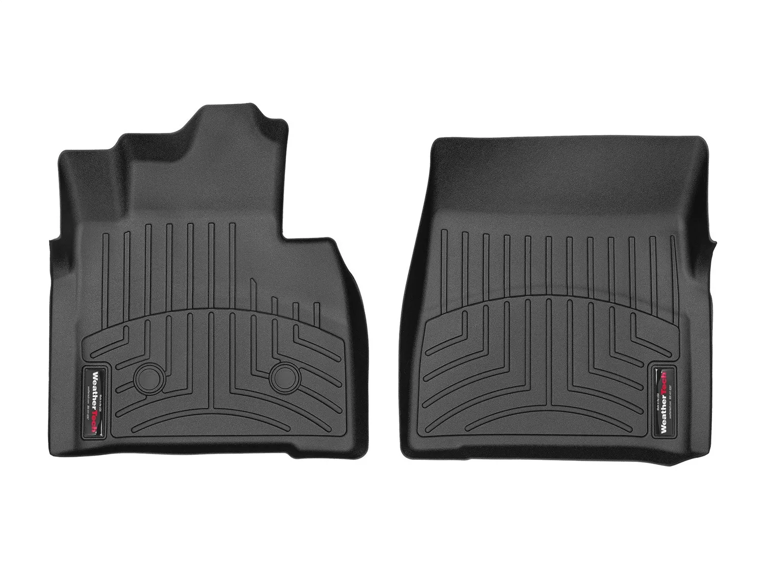 WeatherTech FloorLiner™ DigitalFit®; Black; Front;
