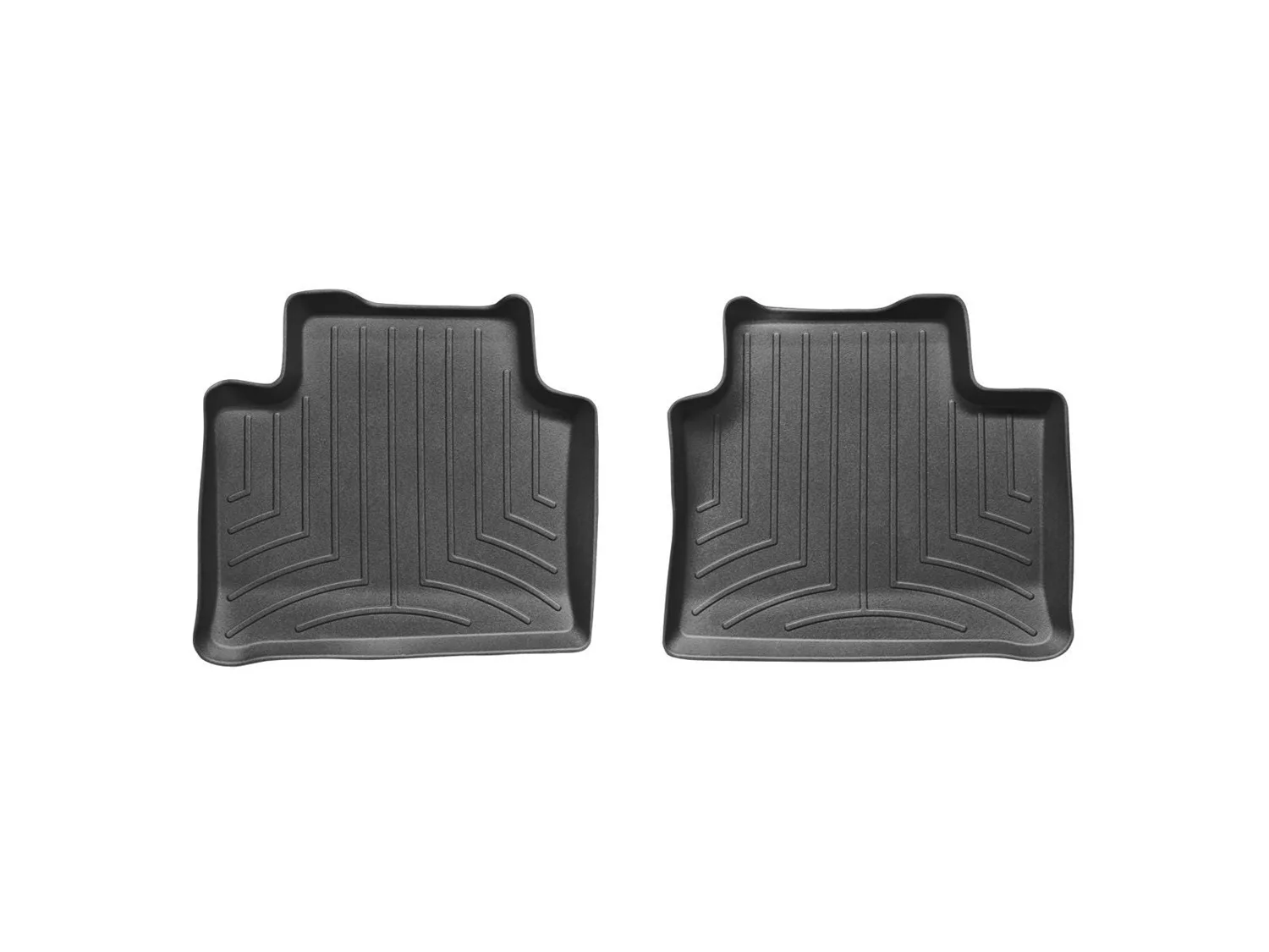 WeatherTech FloorLiner™ DigitalFit®; Black; Rear; 2 Pieces;