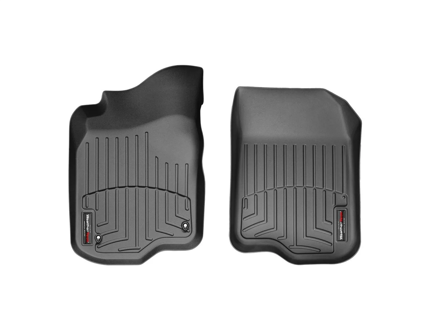 WeatherTech FloorLiner™ DigitalFit®; Black; Front;