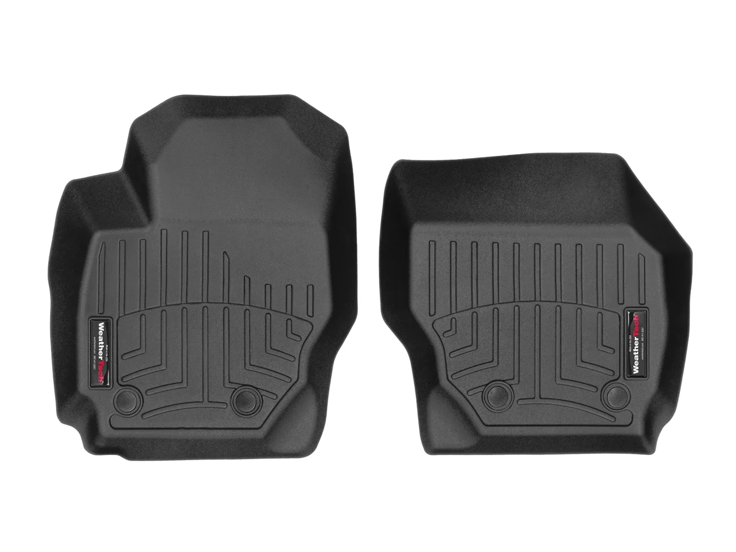 WeatherTech FloorLiner™ DigitalFit®; Black; Front;