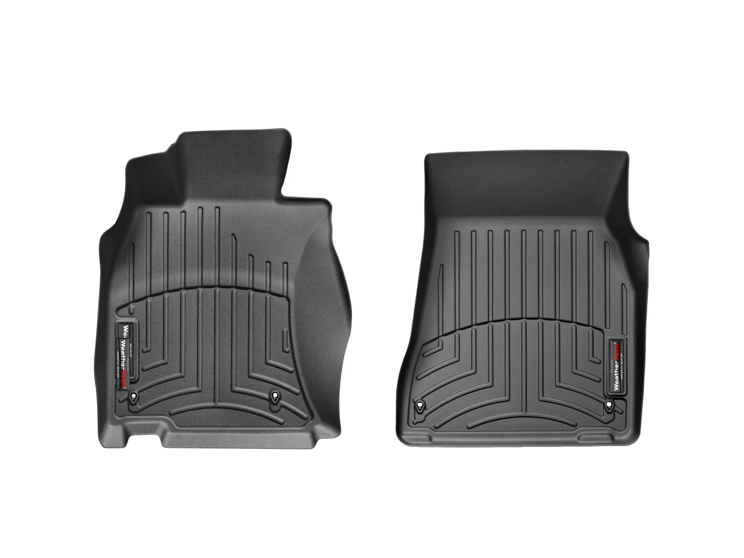 WeatherTech FloorLiner™ DigitalFit®; Black; Front;