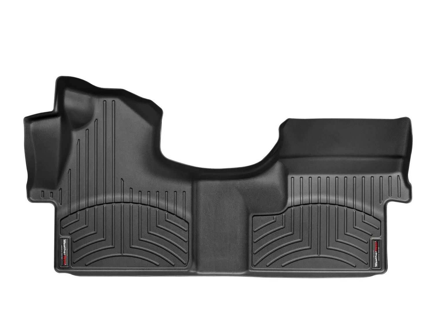 WeatherTech FloorLiner™ DigitalFit®; Black; Front; Over The Hump;