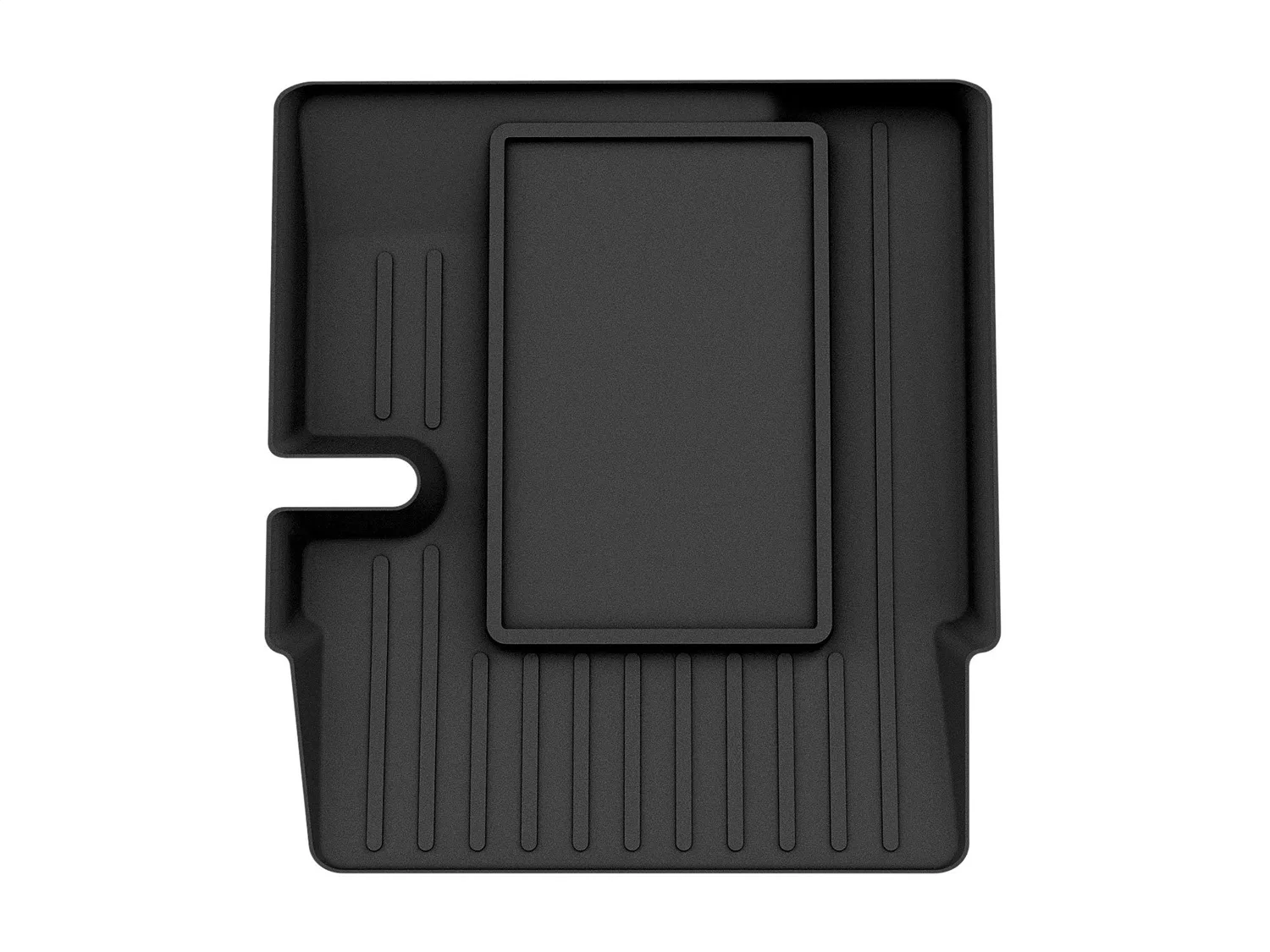 WeatherTech FloorLiner™ DigitalFit®; Black; Rear; Center Aisle;