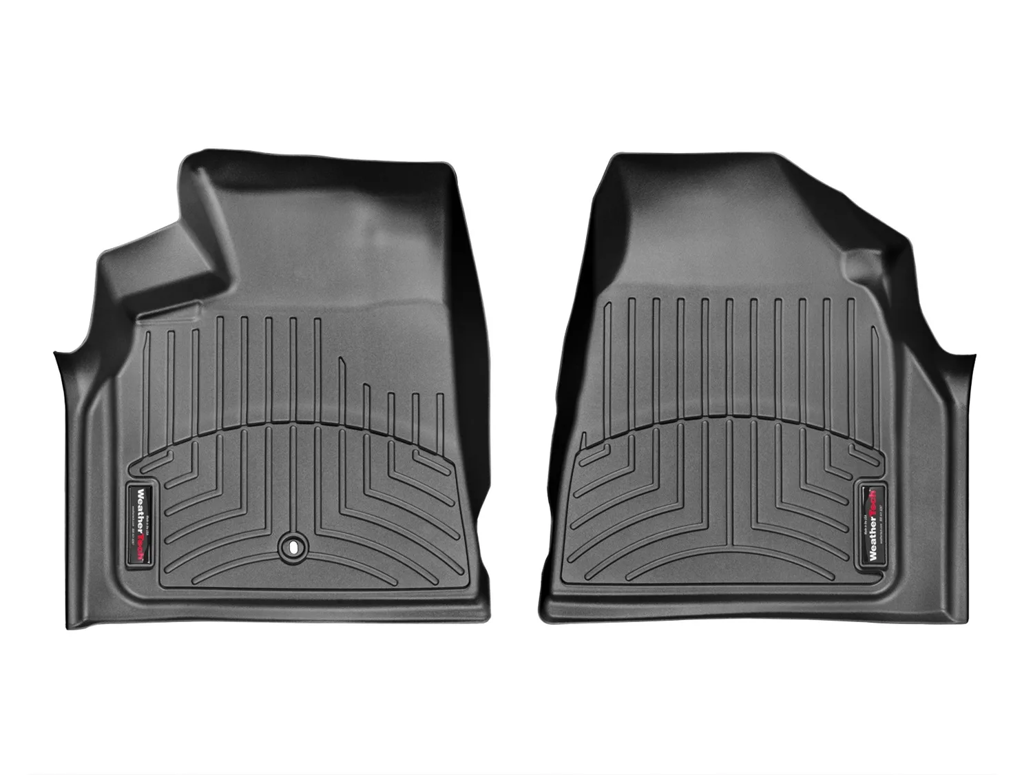 WeatherTech FloorLiner™ DigitalFit®; Black; Front;