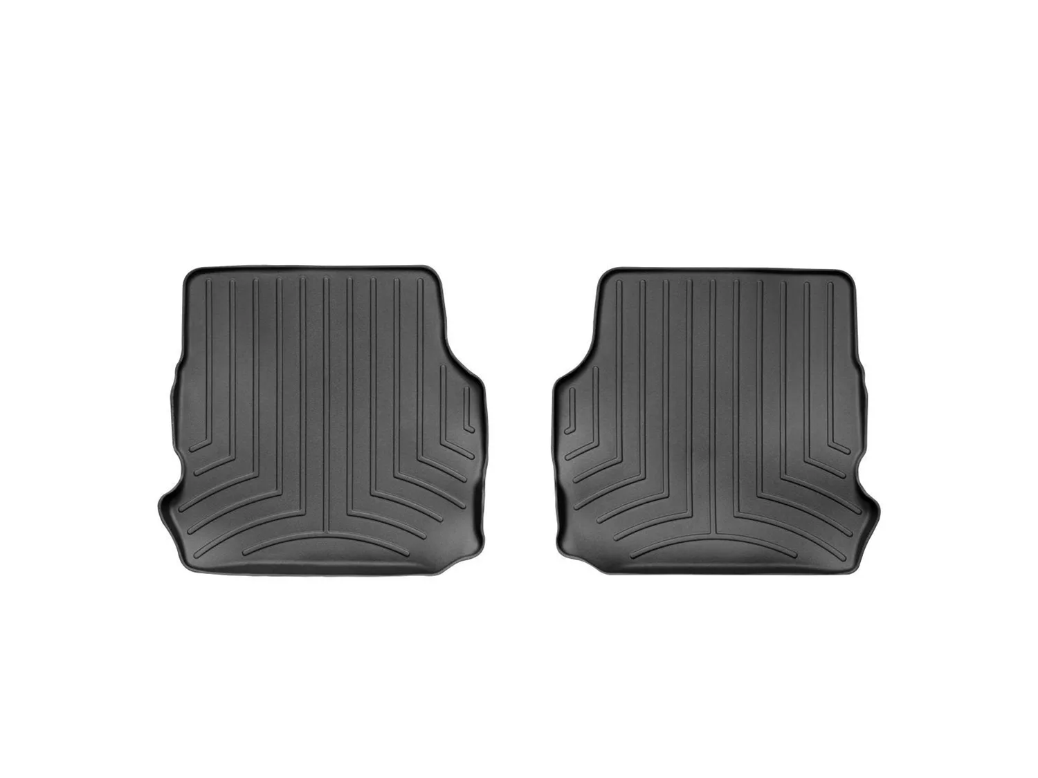 WeatherTech FloorLiner™ DigitalFit®; Black; Rear; 2 Pieces;
