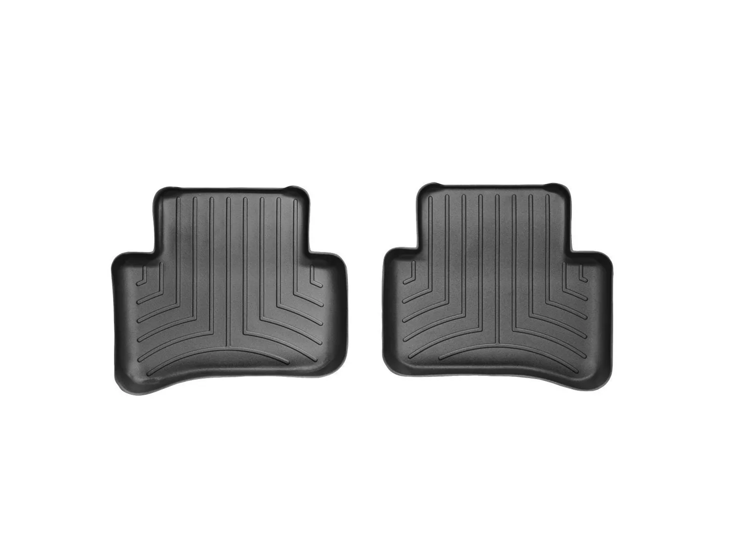 WeatherTech FloorLiner™ DigitalFit®; Black; Rear; 2 Pieces;