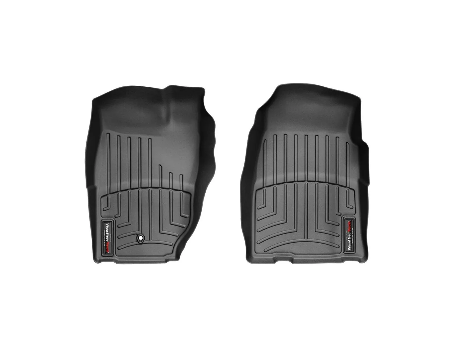 WeatherTech FloorLiner™ DigitalFit®; Black; Front;