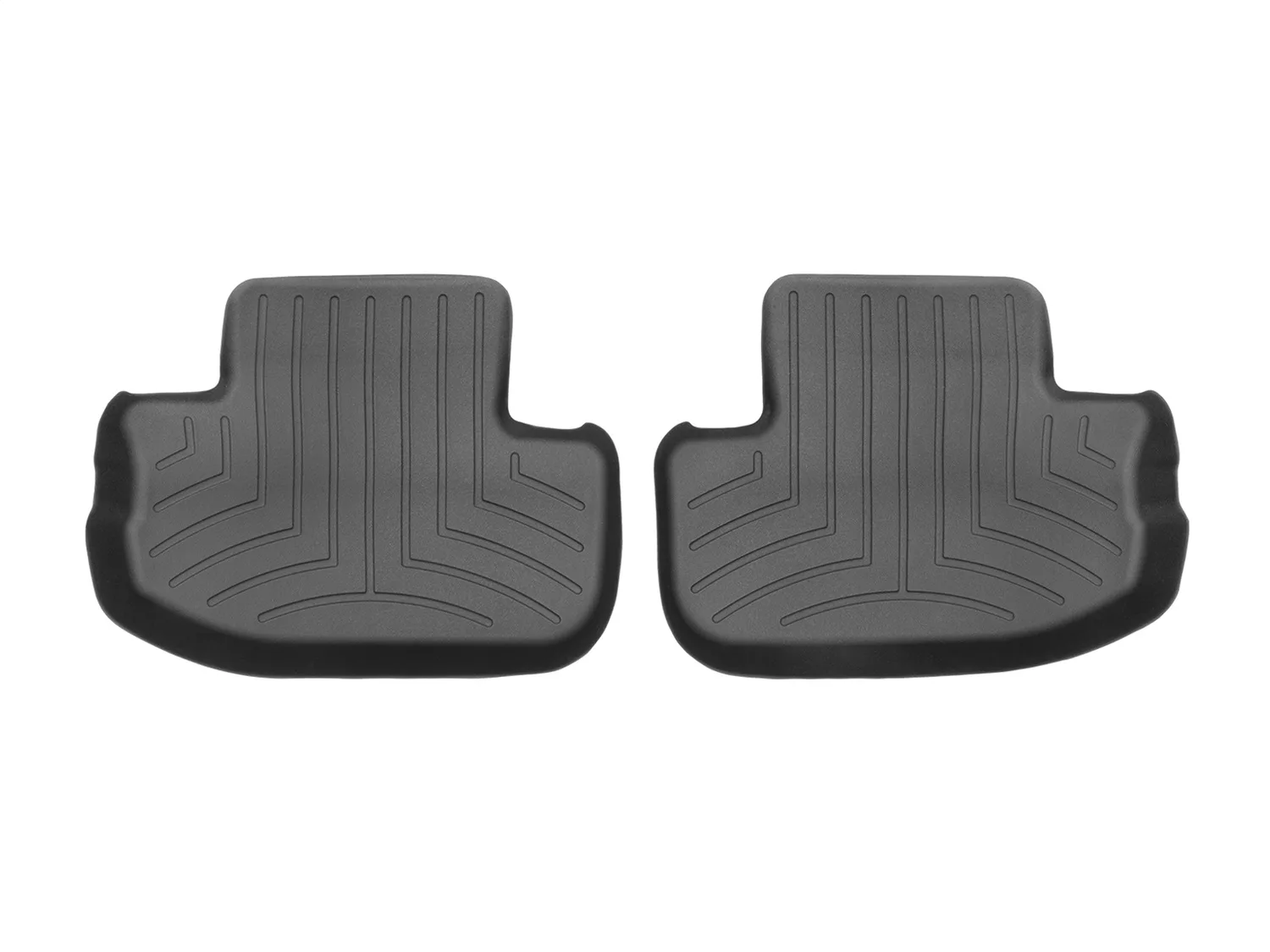 WeatherTech FloorLiner™ DigitalFit®; Black; Rear; 2 Pieces;