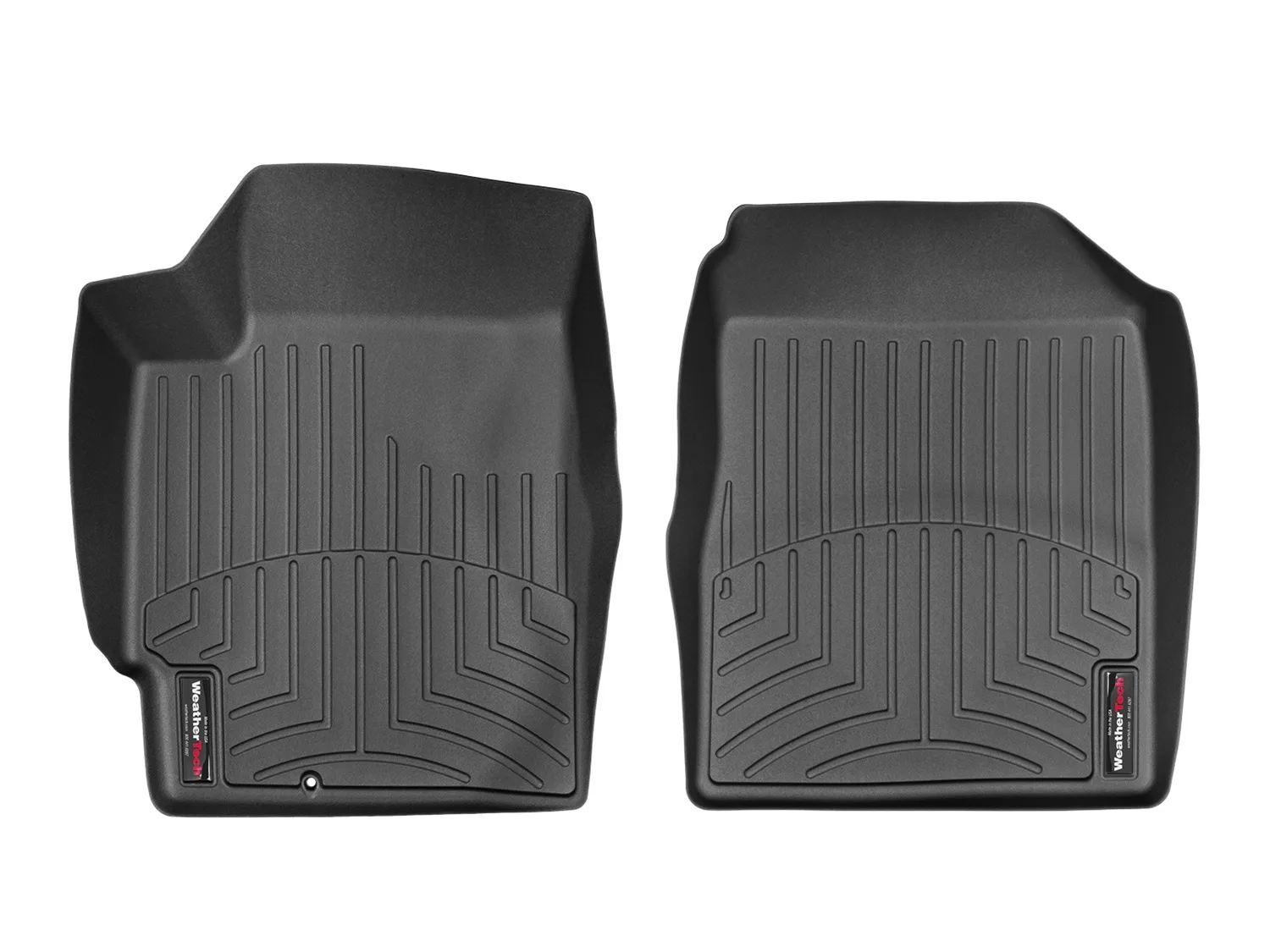 WeatherTech FloorLiner™ DigitalFit®; Black; Front;