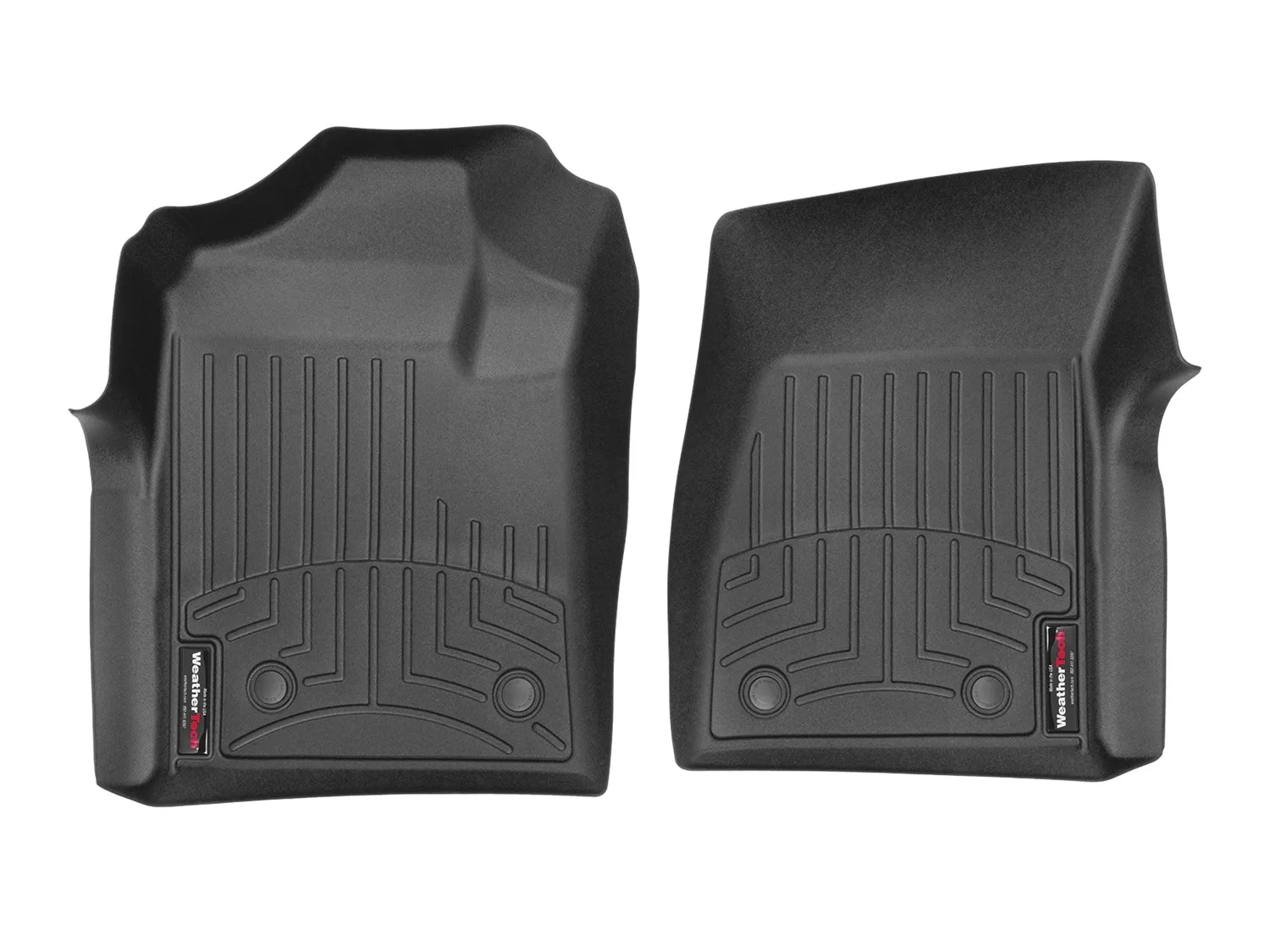 WeatherTech FloorLiner™ DigitalFit®; Black; Front;