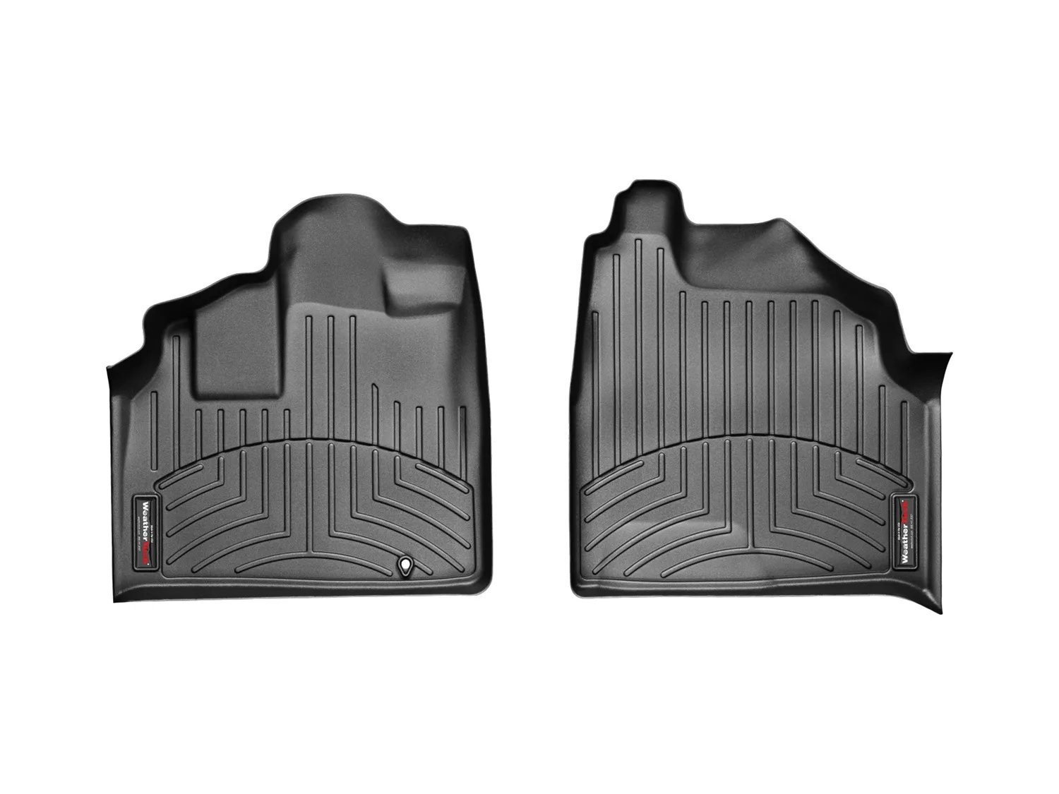 WeatherTech FloorLiner™ DigitalFit®; Black; Front;