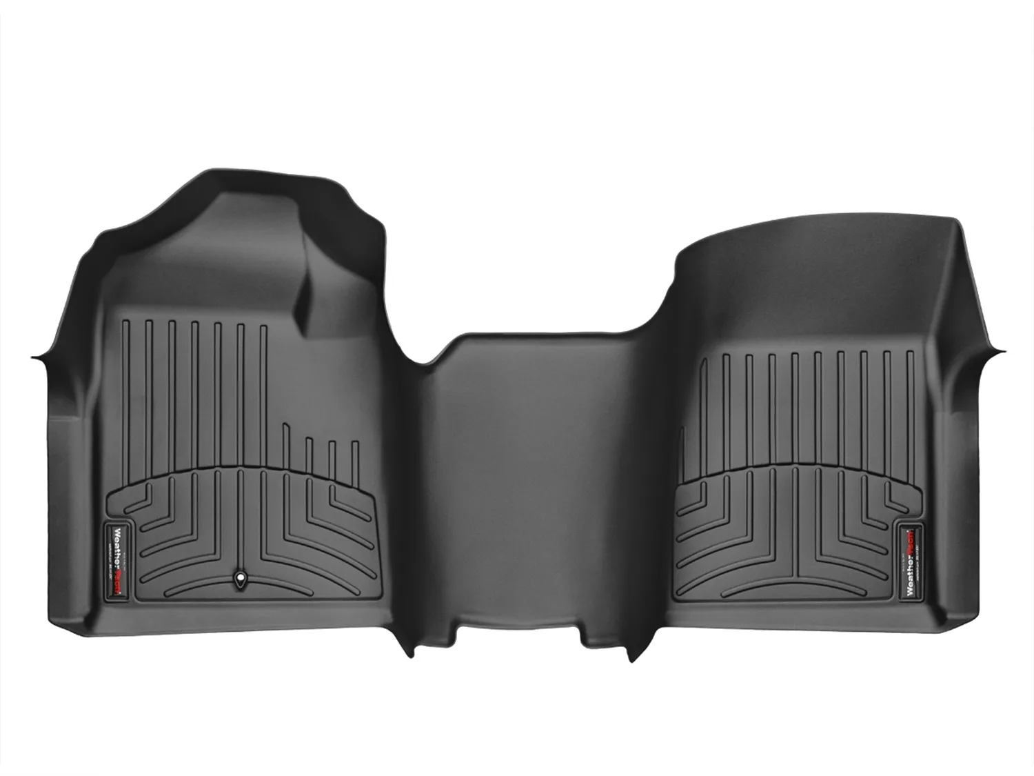 WeatherTech FloorLiner™ DigitalFit®; Black; Front; Over The Hump;