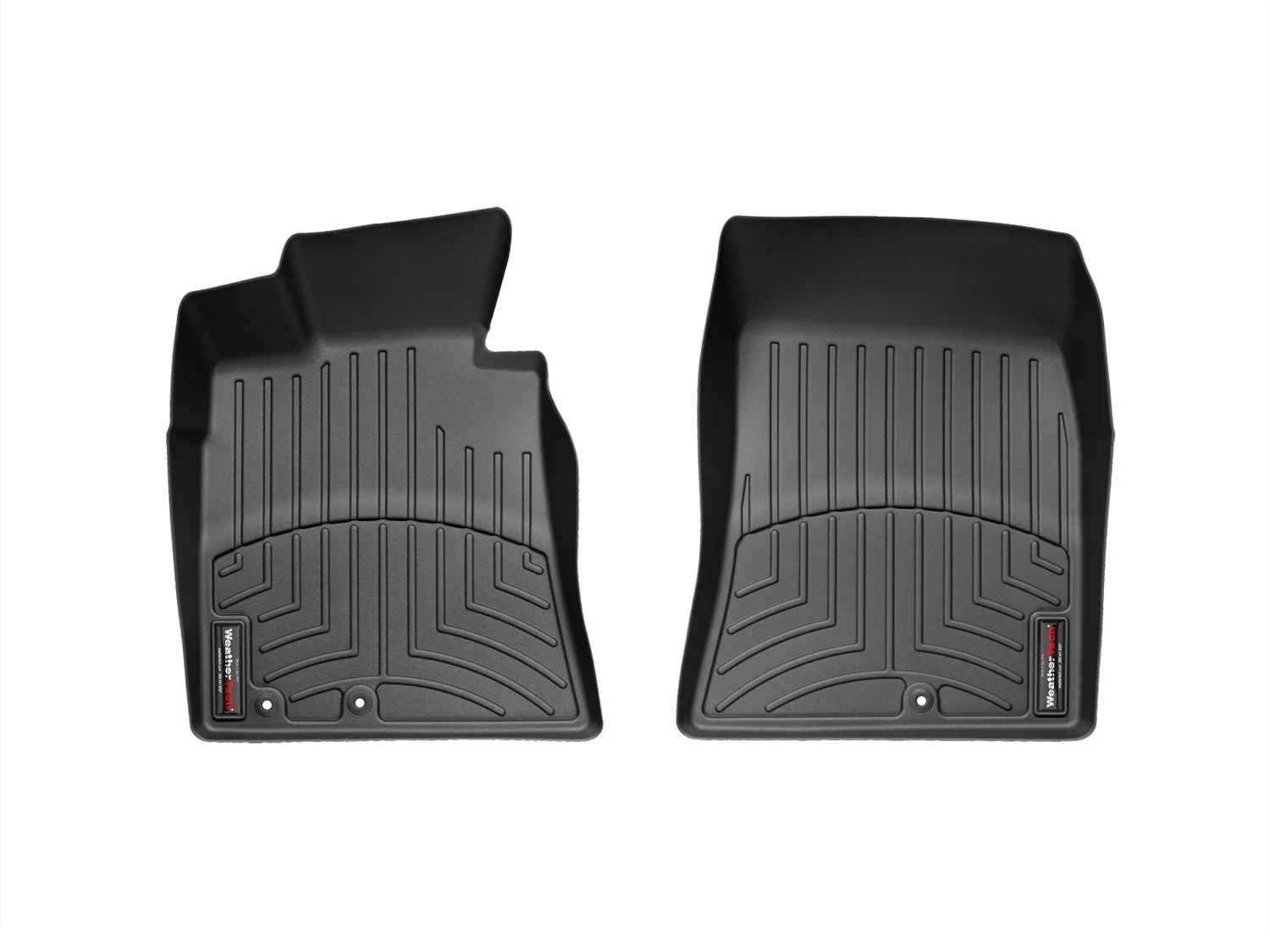 WeatherTech FloorLiner™ DigitalFit®; Black; Front;