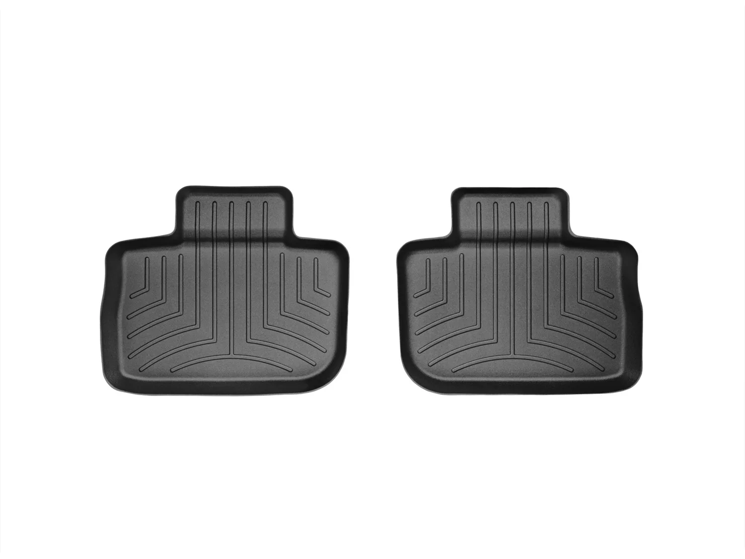 WeatherTech FloorLiner™ DigitalFit®; Black; Rear; 2 Pieces;
