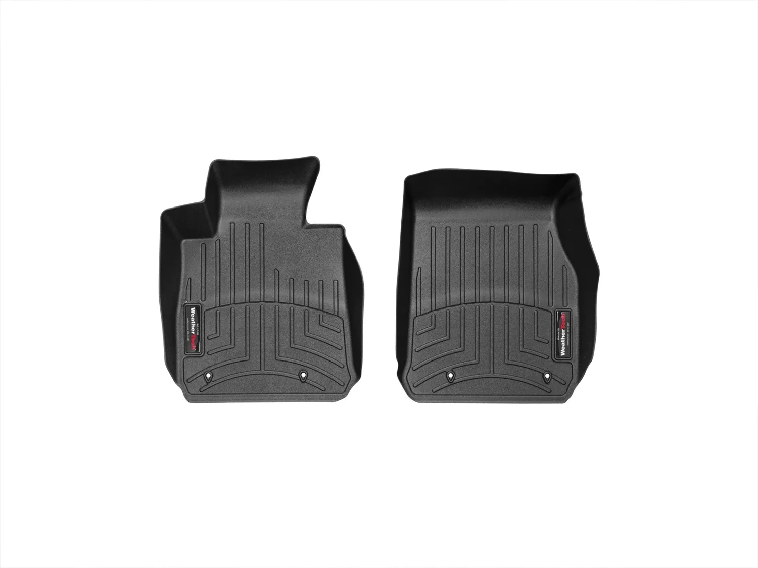 WeatherTech FloorLiner™ DigitalFit®; Black; Front;