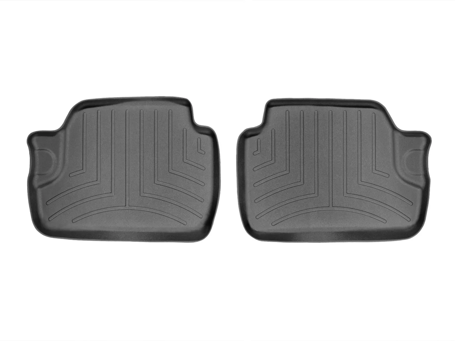 WeatherTech FloorLiner™ DigitalFit®; Black; Rear; 2 Pieces;