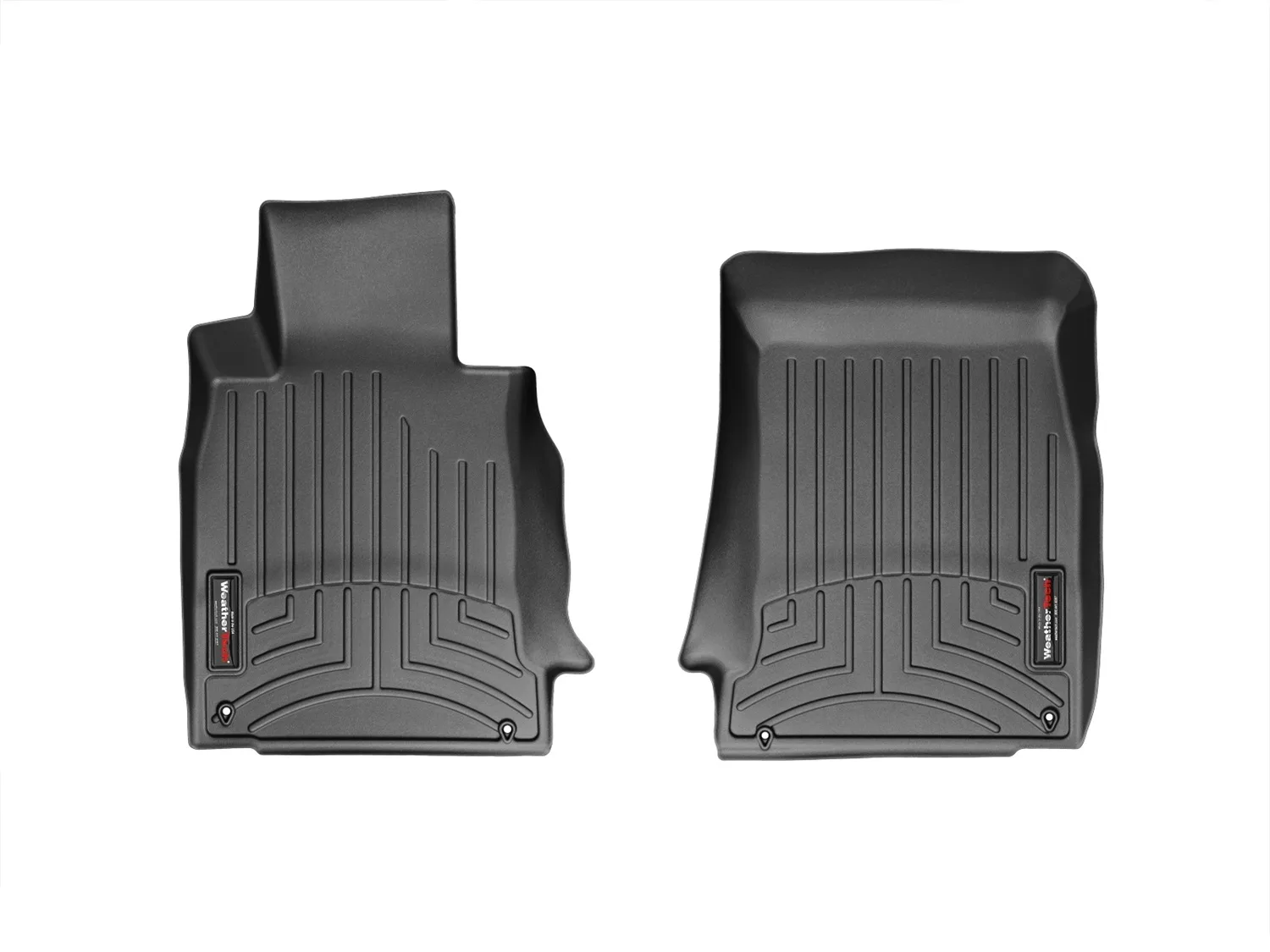 WeatherTech FloorLiner™ DigitalFit®; Black; Front;