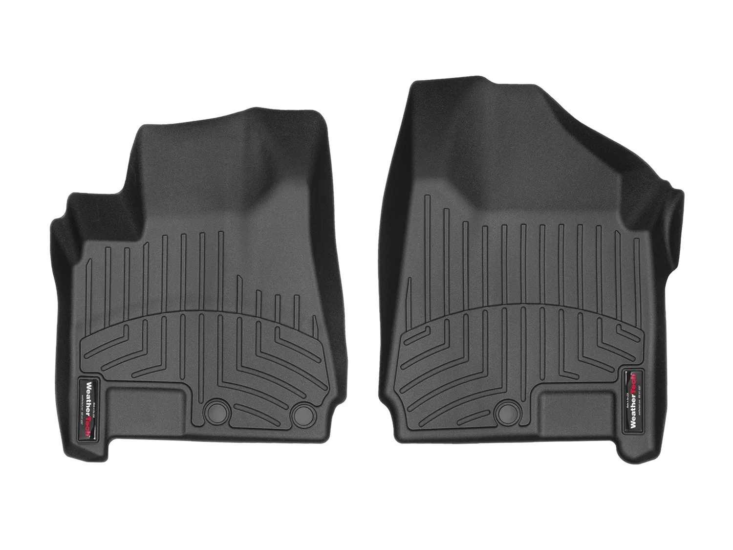 WeatherTech FloorLiner™ DigitalFit®; Black; Front;