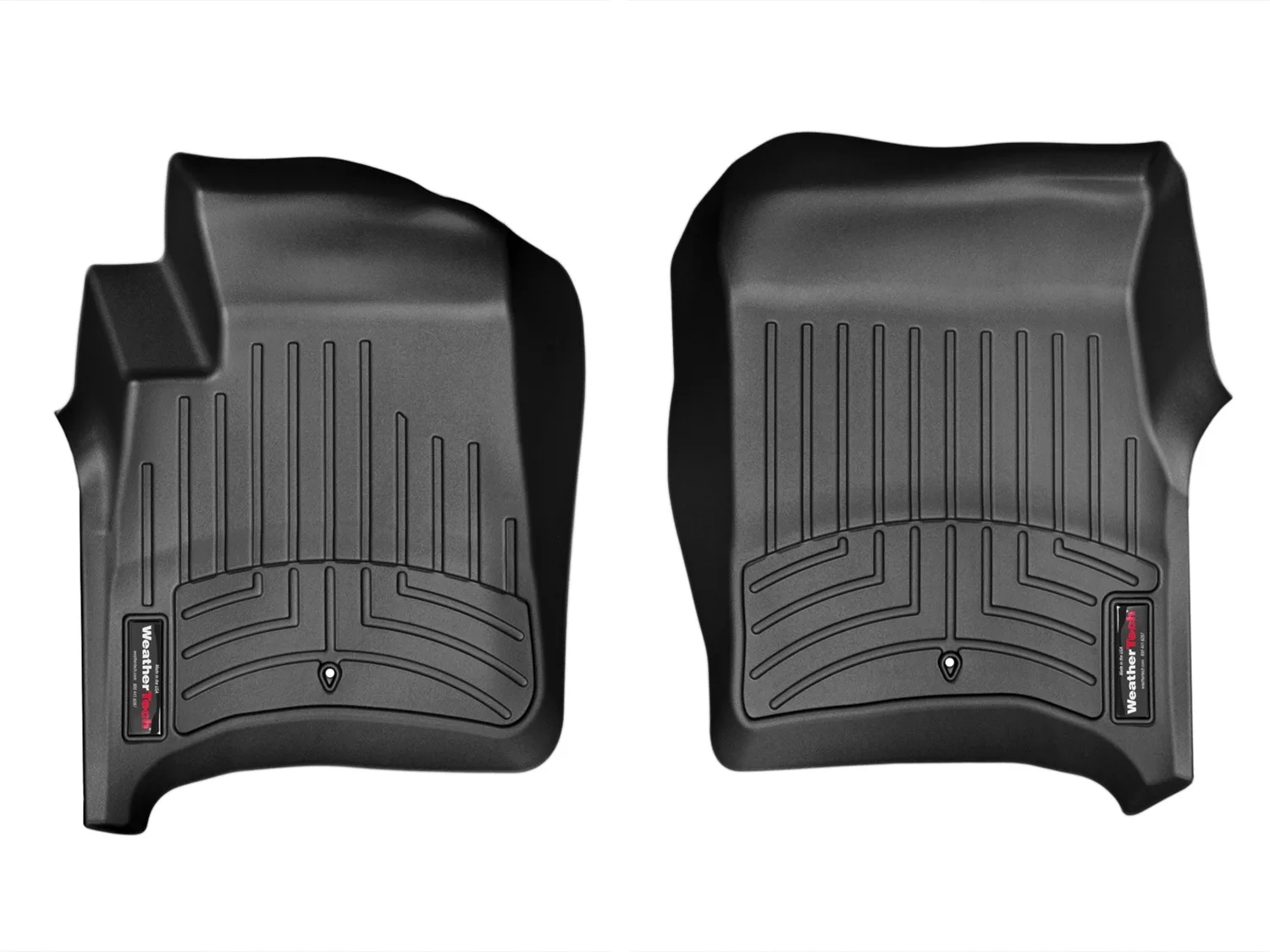 WeatherTech FloorLiner™ DigitalFit®; Black; Front;