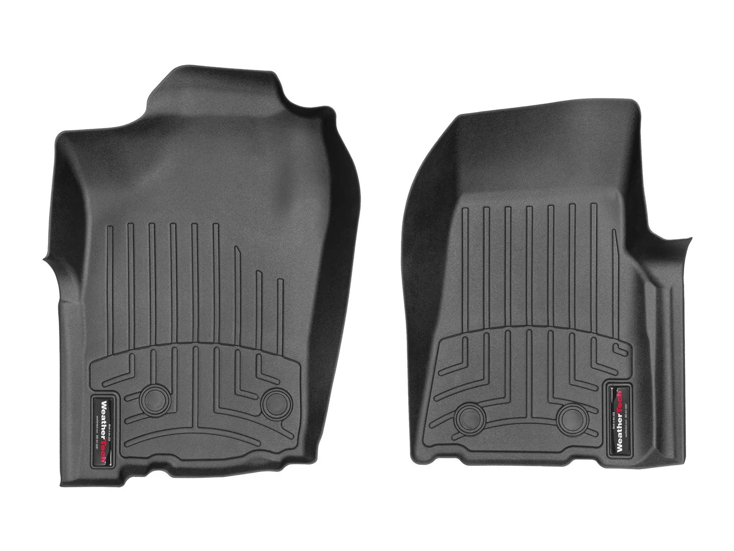 WeatherTech FloorLiner™ DigitalFit®; Black; Front;