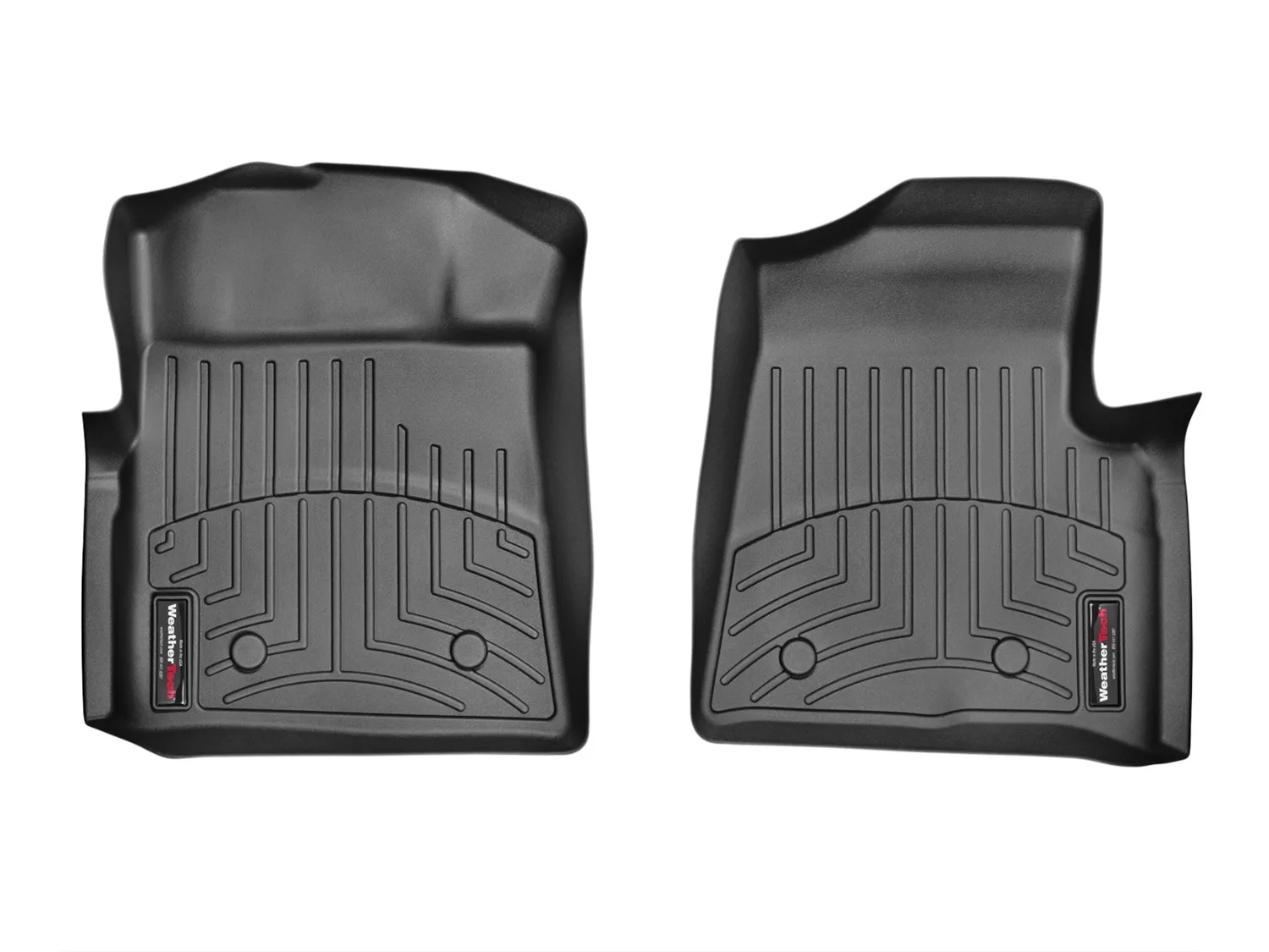 WeatherTech FloorLiner™ DigitalFit®; Black; Front;