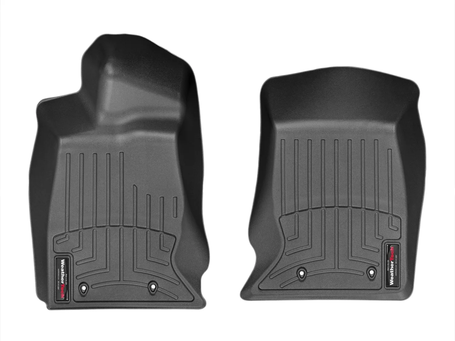 WeatherTech FloorLiner™ DigitalFit®; Black; Front;