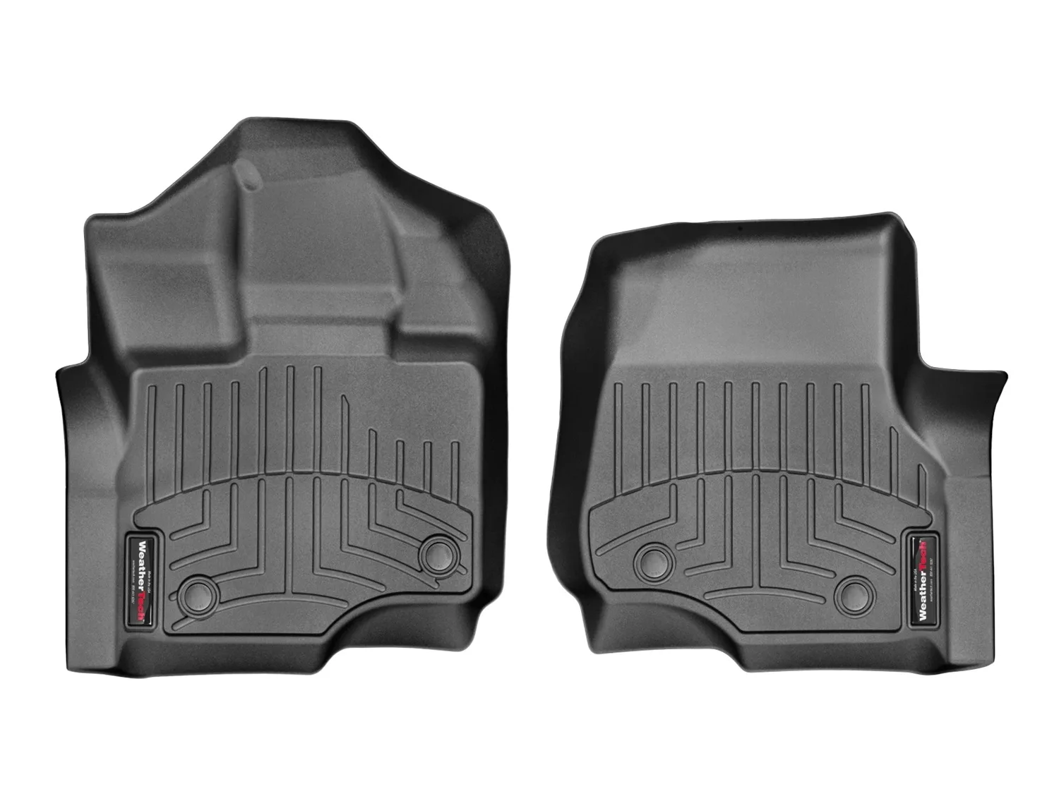 WeatherTech FloorLiner™ DigitalFit®; Black; Front;