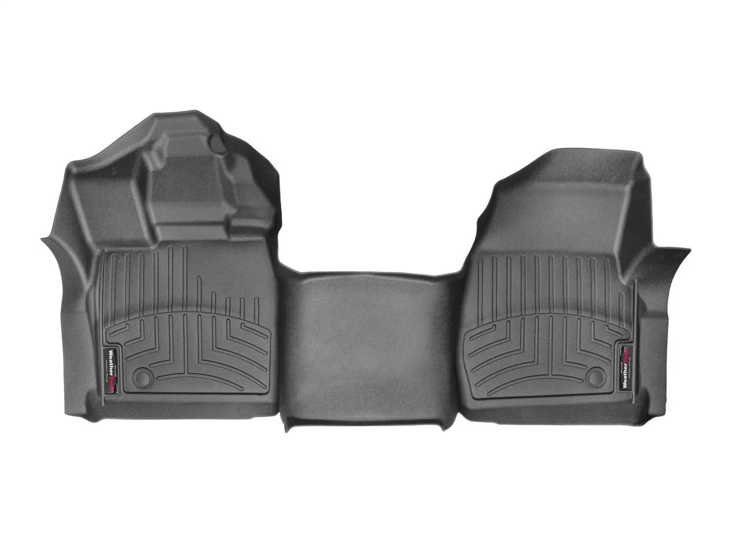 WeatherTech FloorLiner™ DigitalFit®; Black; Front; Over The Hump;