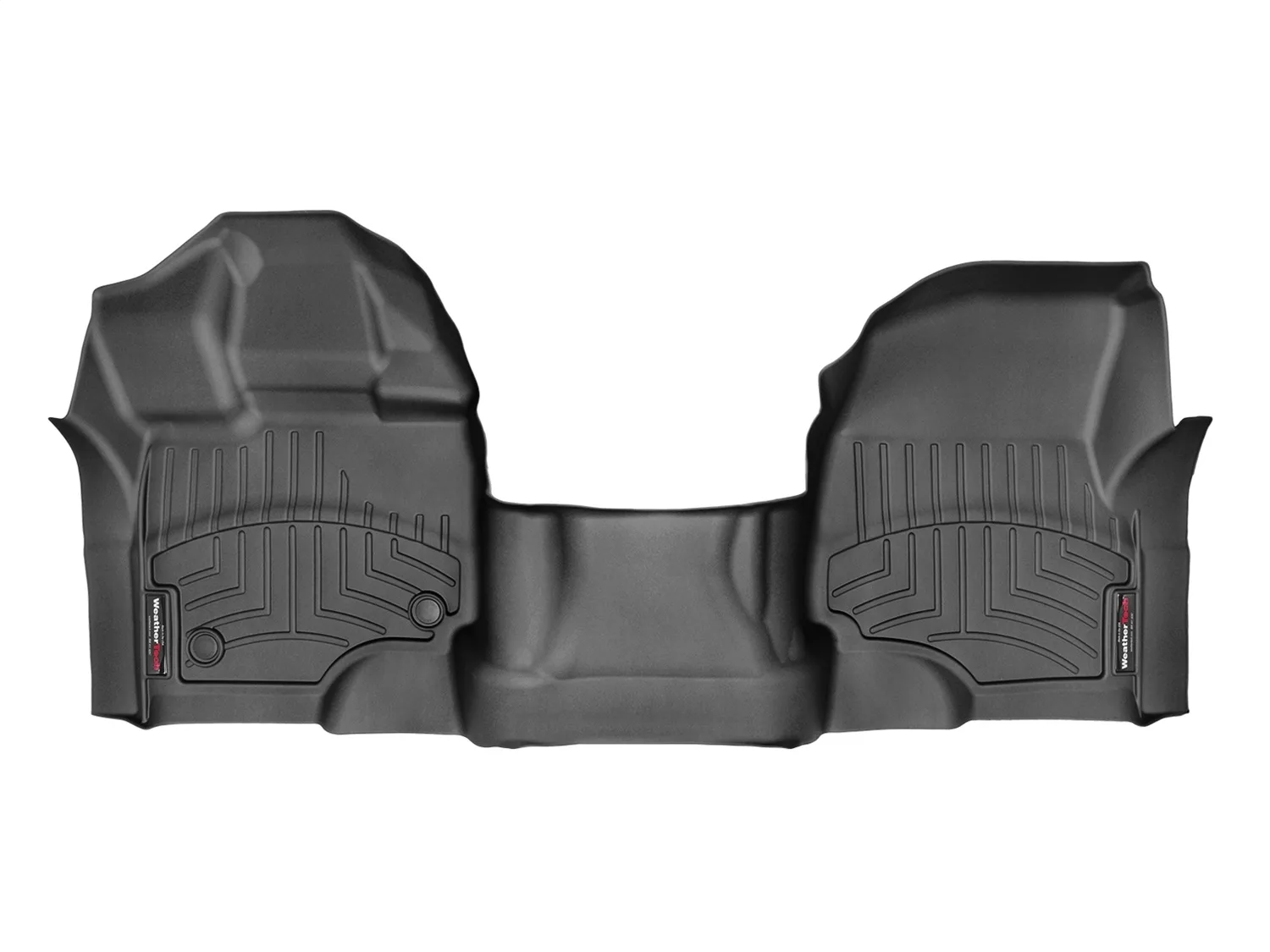 WeatherTech FloorLiner™ DigitalFit®; Black; Front; Over The Hump;