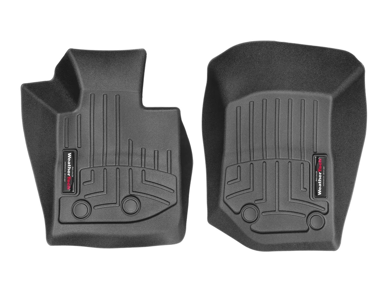 WeatherTech FloorLiner™ DigitalFit®; Black; Front;
