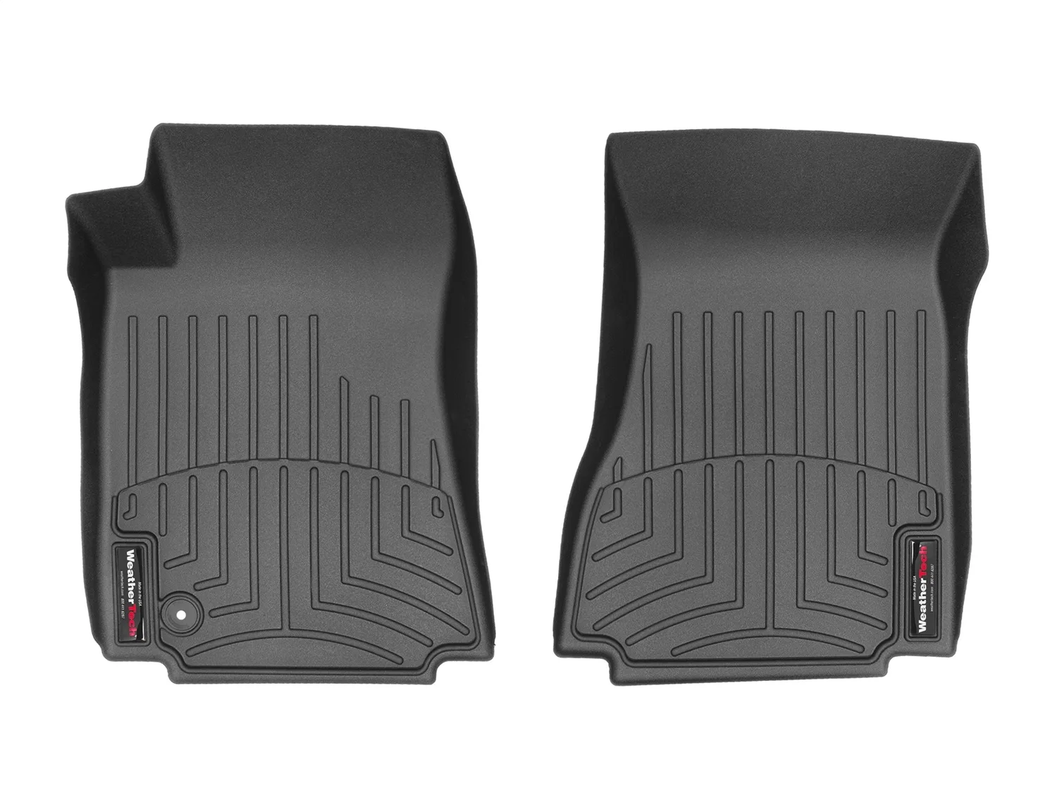WeatherTech FloorLiner™ DigitalFit®; Black; Front;