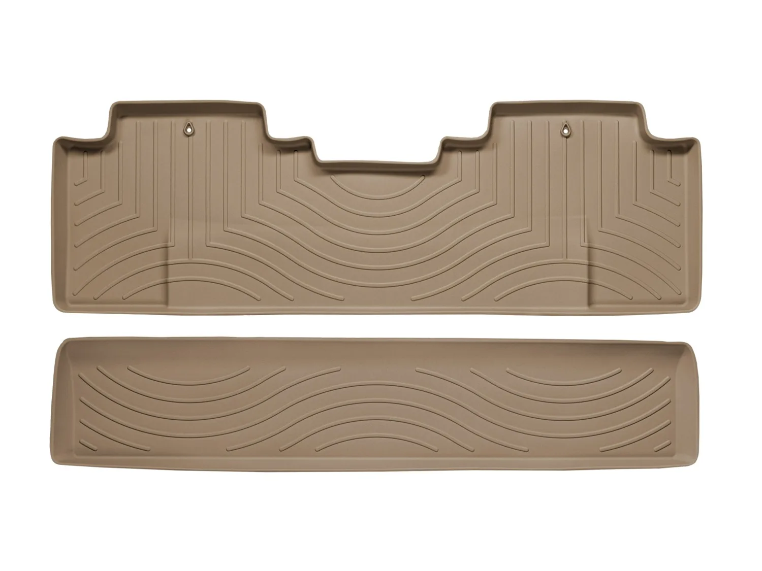 WeatherTech FloorLiner™ DigitalFit®; Tan; Rear;