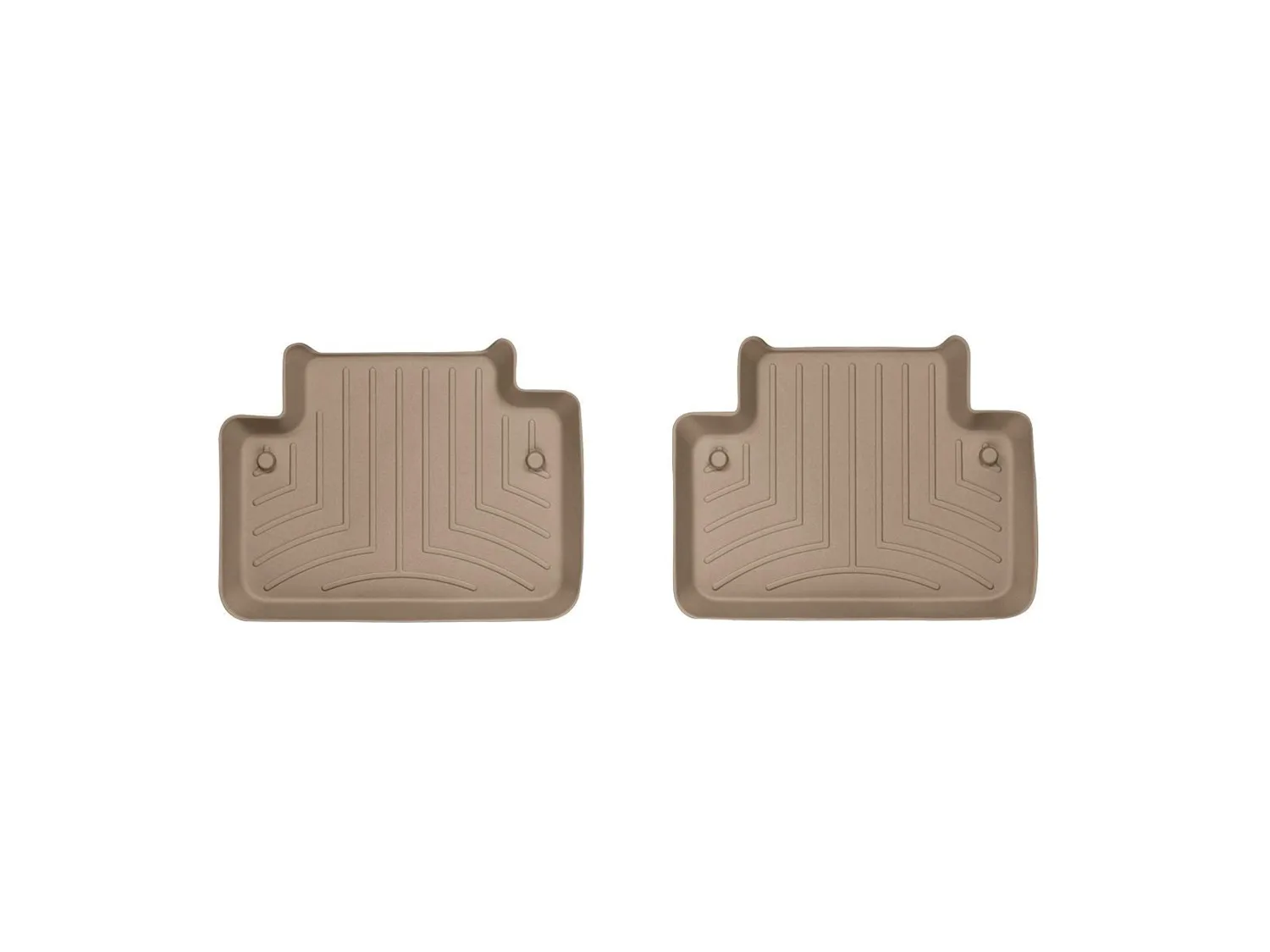 WeatherTech FloorLiner™ DigitalFit®; Tan; Rear; 2 Piece;