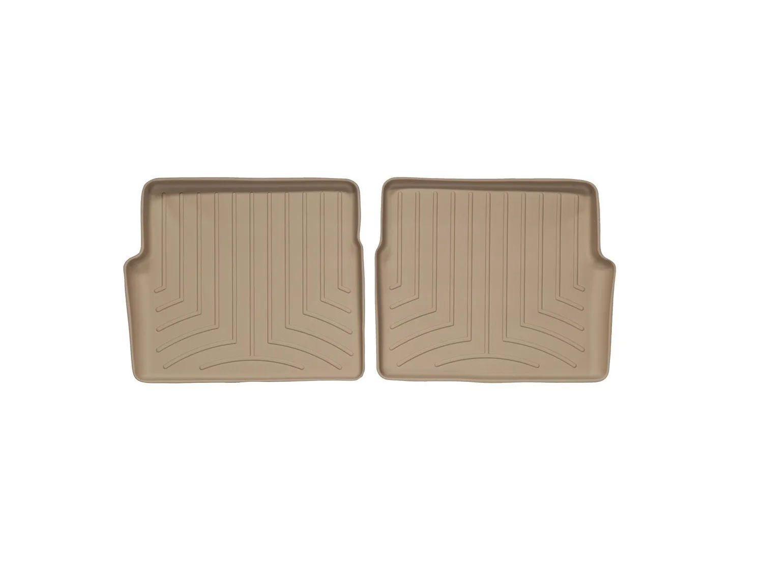 WeatherTech FloorLiner™ DigitalFit®; Tan; Rear; 2 Piece;