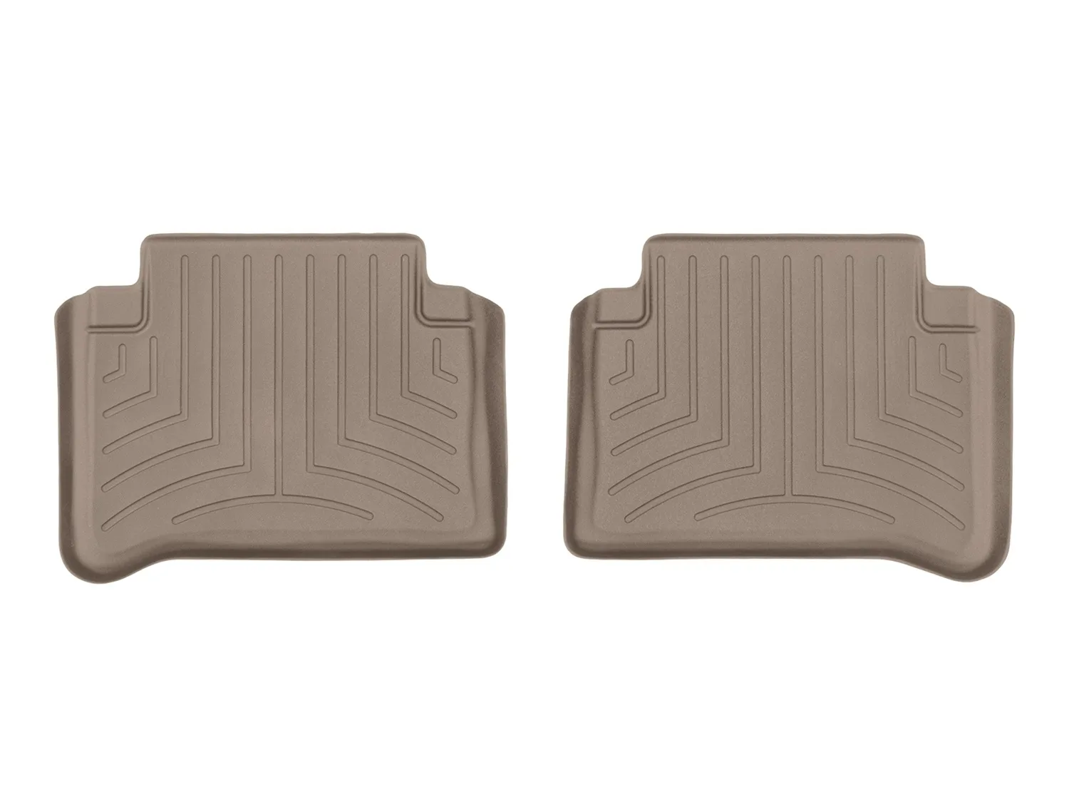 WeatherTech FloorLiner™ DigitalFit®; Tan; Rear; 2 Piece;