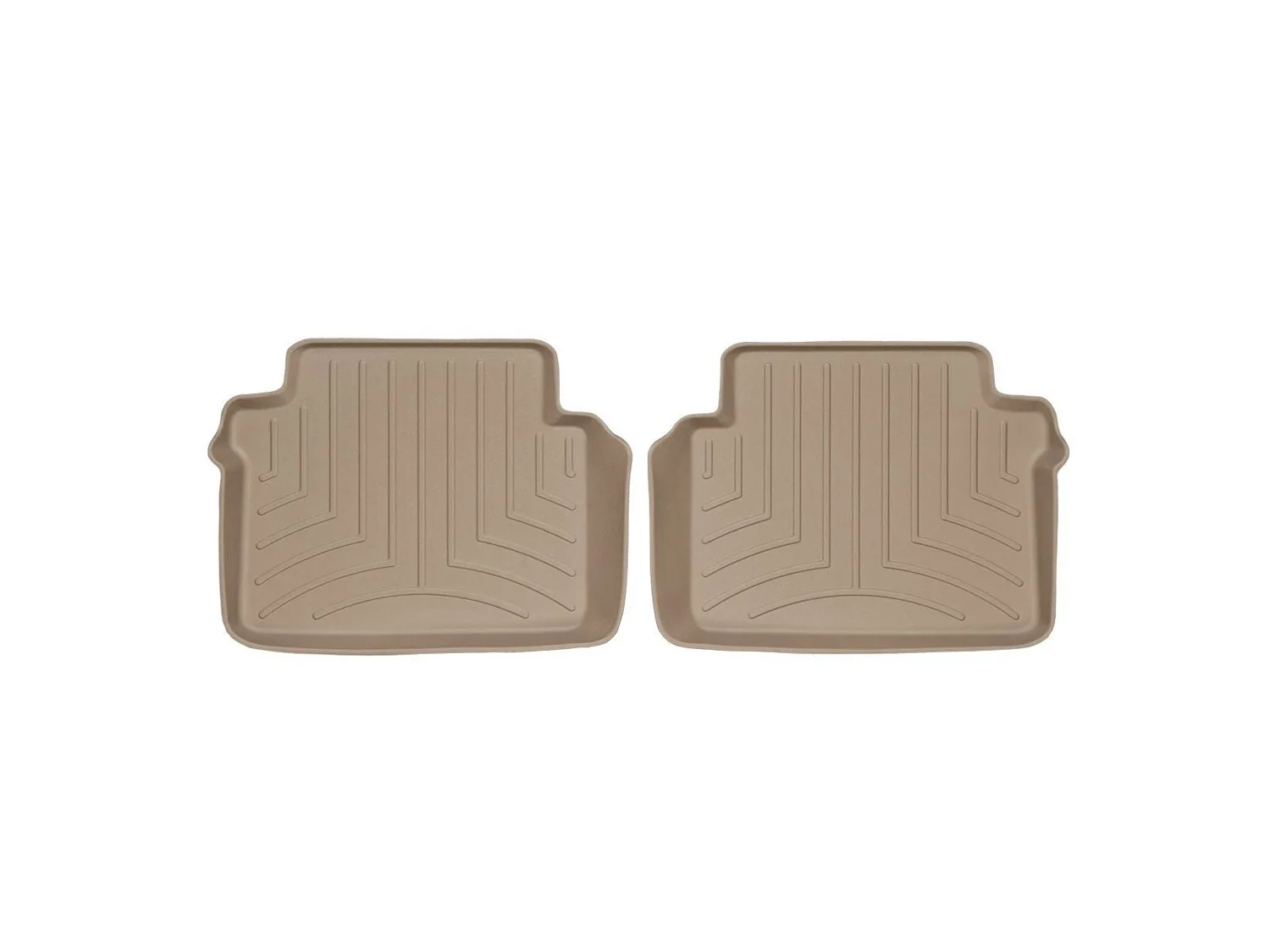 WeatherTech FloorLiner™ DigitalFit®; Tan; Rear; 2 Piece;