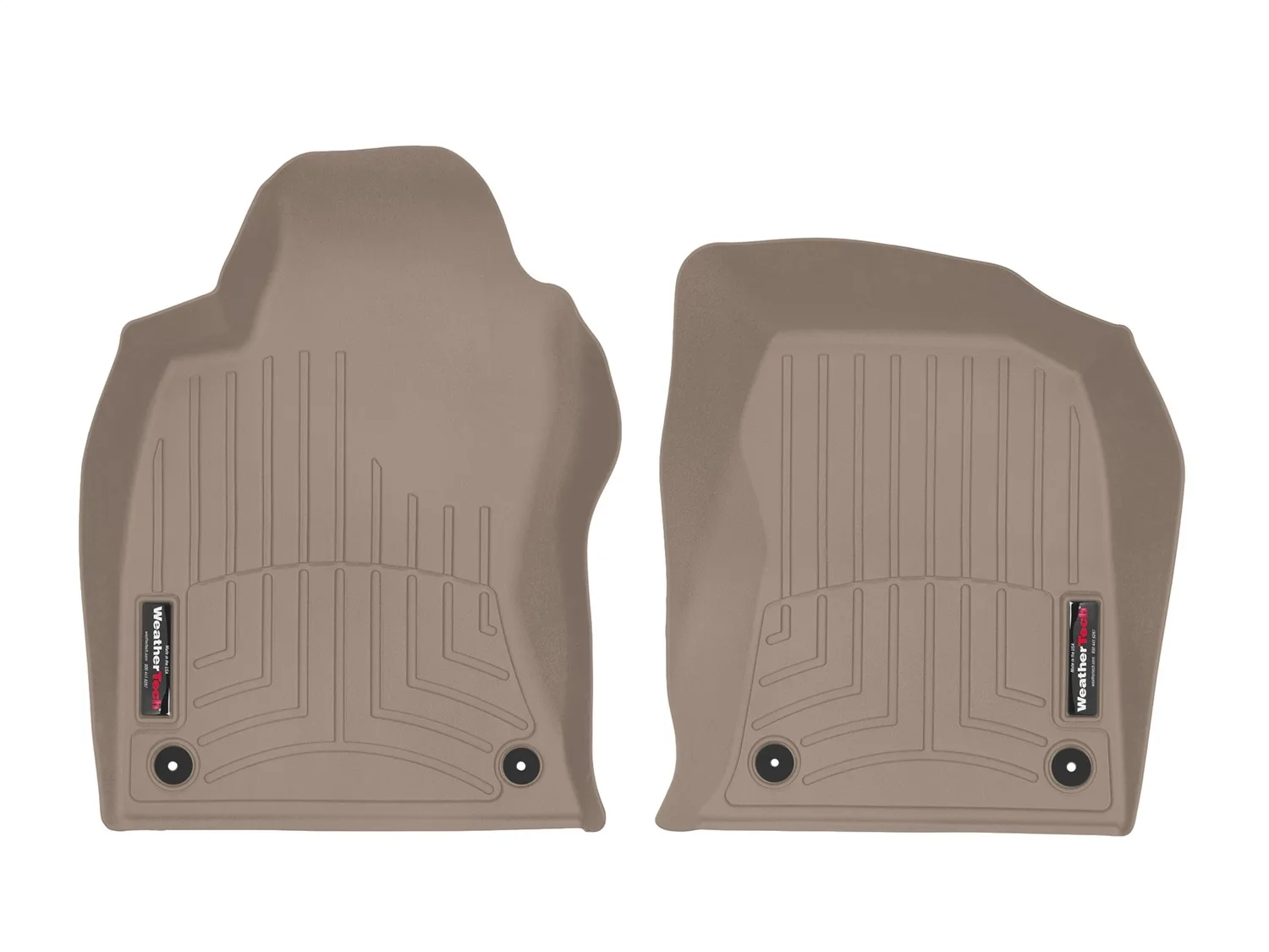 WeatherTech FloorLiner™ DigitalFit®; Tan; Front;