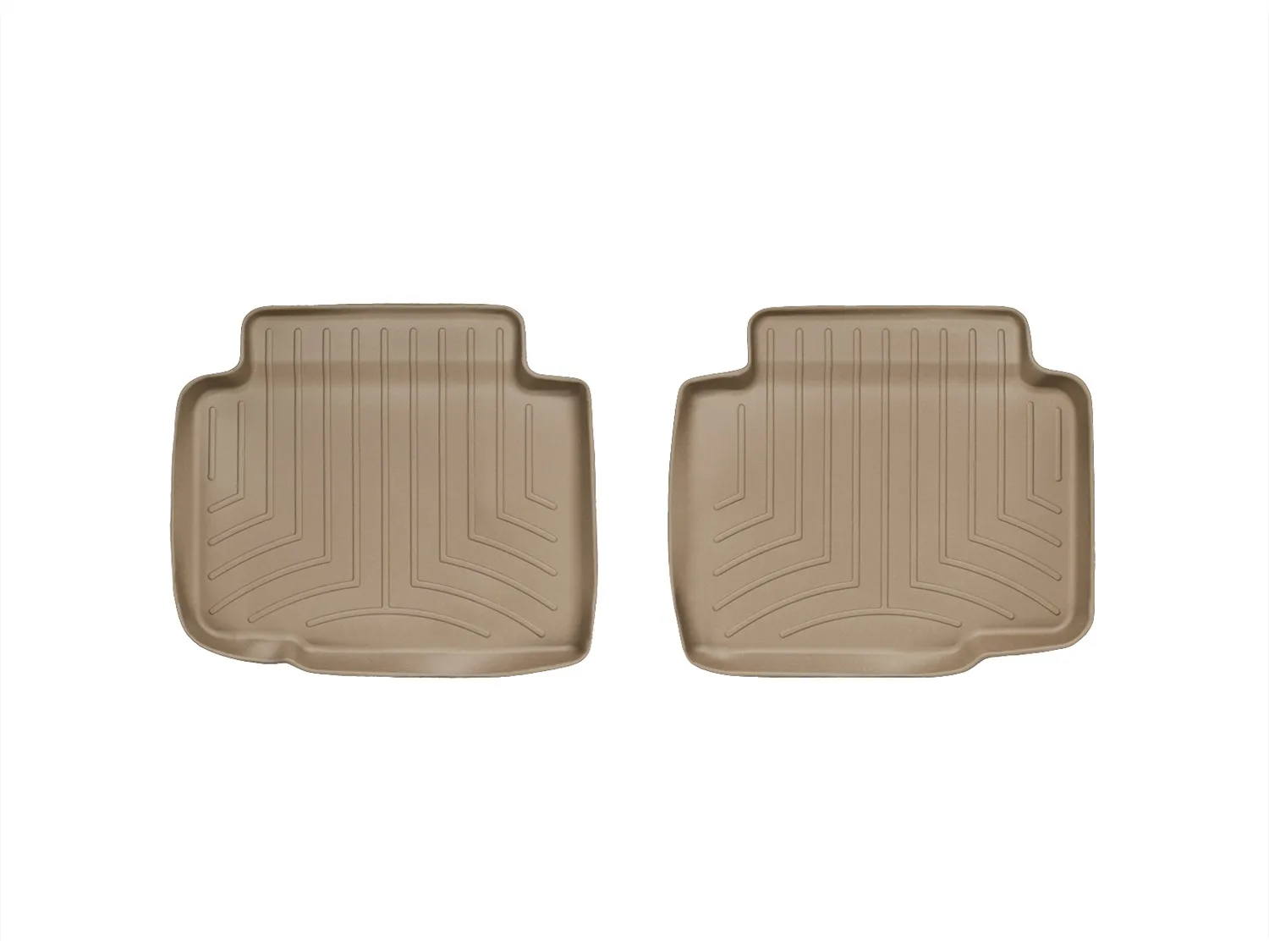 WeatherTech FloorLiner™ DigitalFit®; Tan; Rear; 2 Piece;