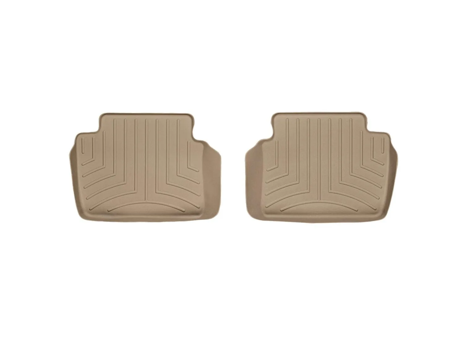 WeatherTech FloorLiner™ DigitalFit®; Tan; Rear; 2 Piece;